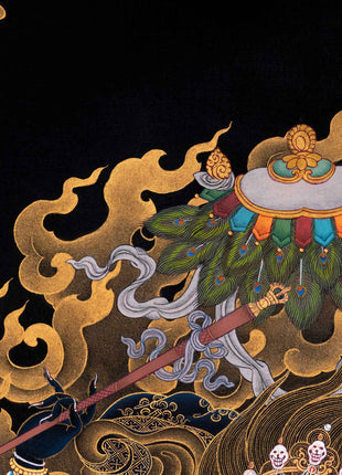 Palden Lhamo Kali Thangka Painting For Mindfulness | Sacred Mahakali Art for Daily Practice