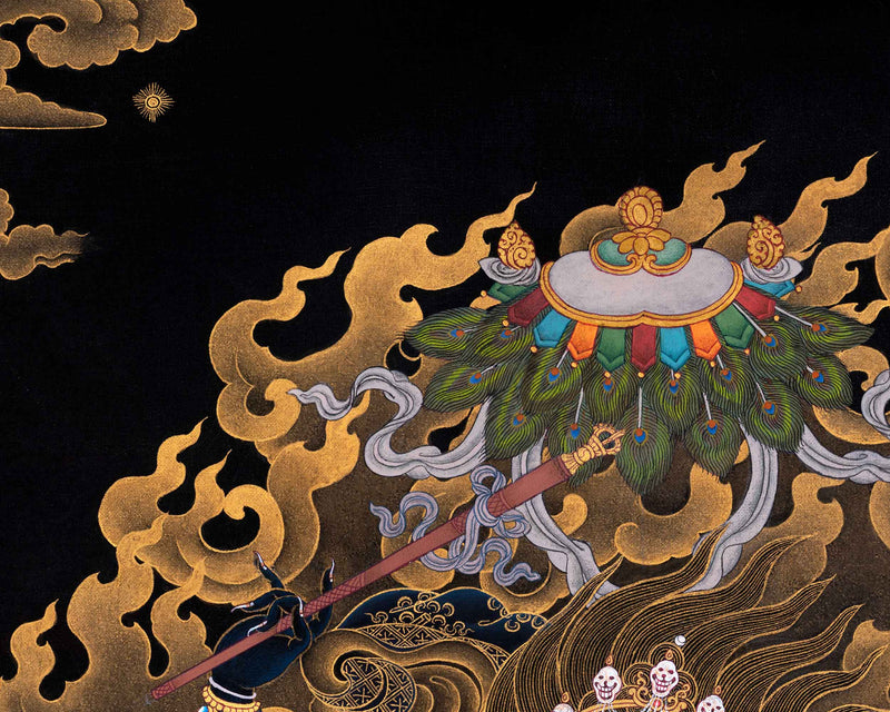 Palden Lhamo Kali Thangka Painting For Mindfulness | Sacred Mahakali Art for Daily Practice