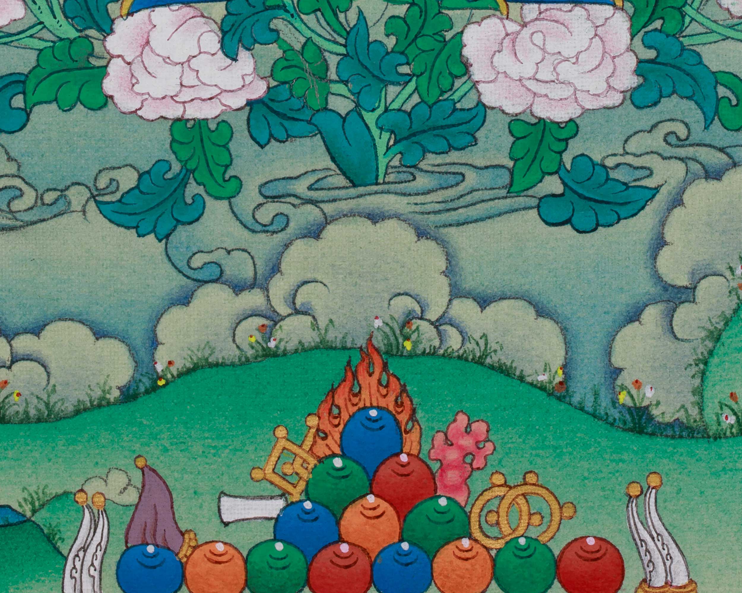 Tibetan Green Tara Artwork | Symbolized Compassion and Swift Protection