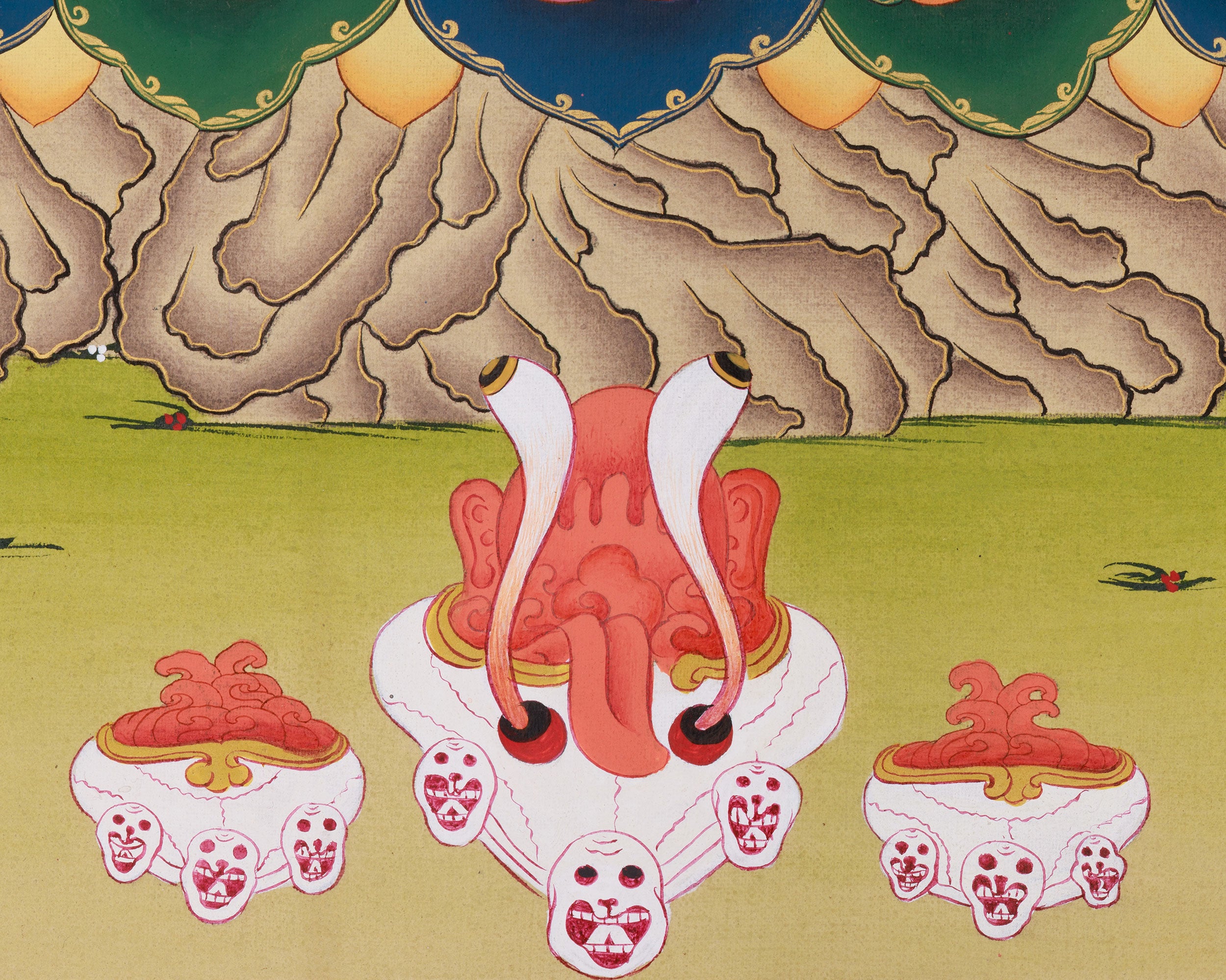 6-Armed Mahakala Print | Fierce Guardian of the Dharma in High-Quality Digital Artwork