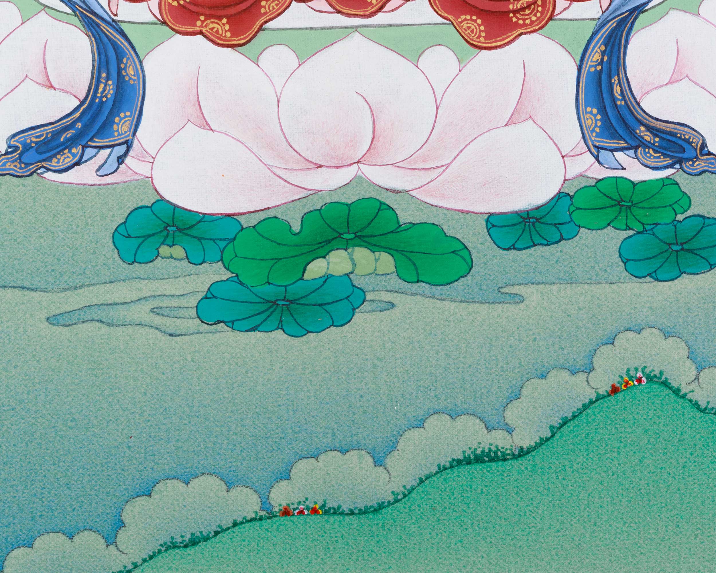 Vajrayana Deity Manjushri Thangka | Bodhisattva of Wisdom
