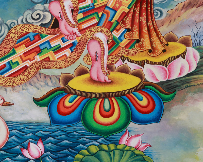 Compassionate Dolma Karpo, White Tara Thanhgk | Tibetan Buddhist Goddess of Compassion & Healing