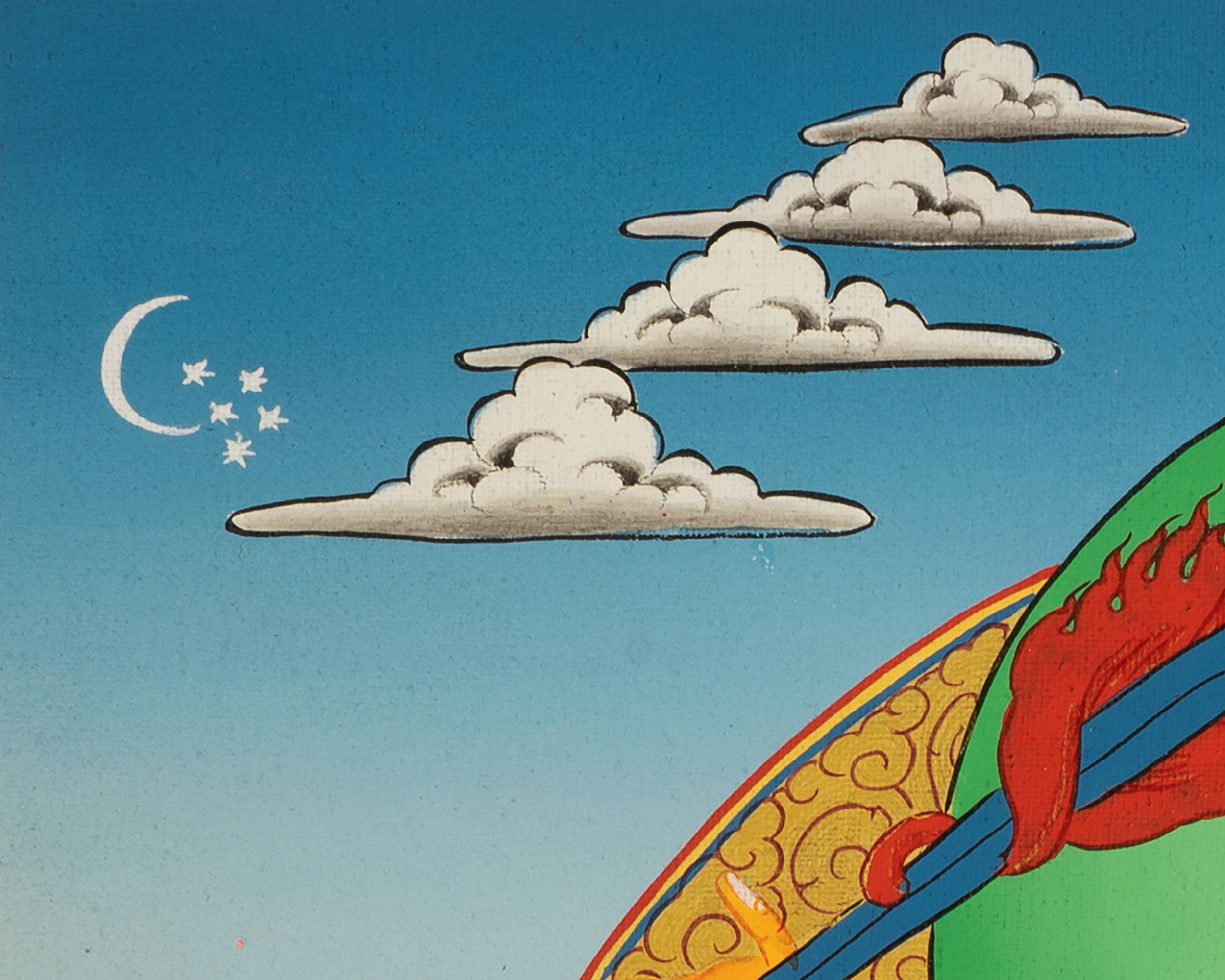Buddhist Manjushree Thangka | Guardian of Knowledge