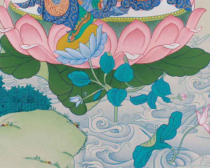 Goddess Jetsun Drolma (Green Tara) Thangka | Unique Tibetan Artistry of Supreme Mother