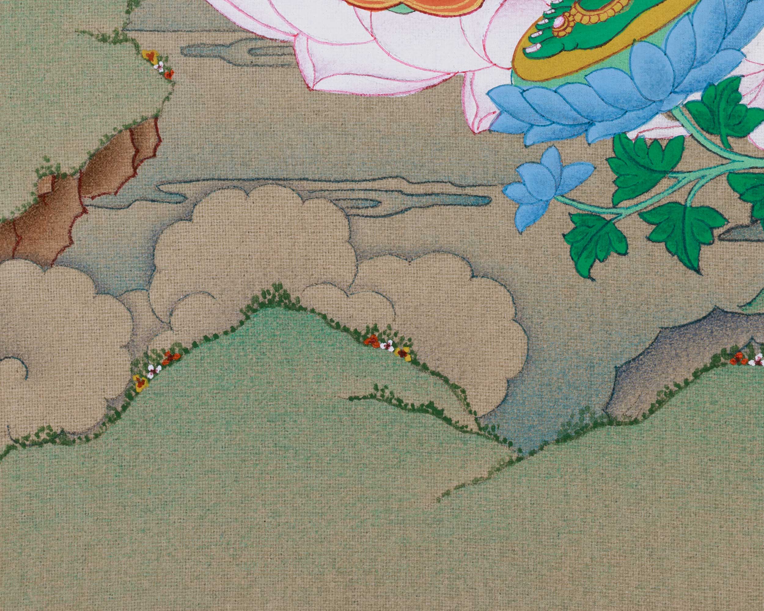 Green Tara Thangka Goddess of Compassion | Mother of Liberation