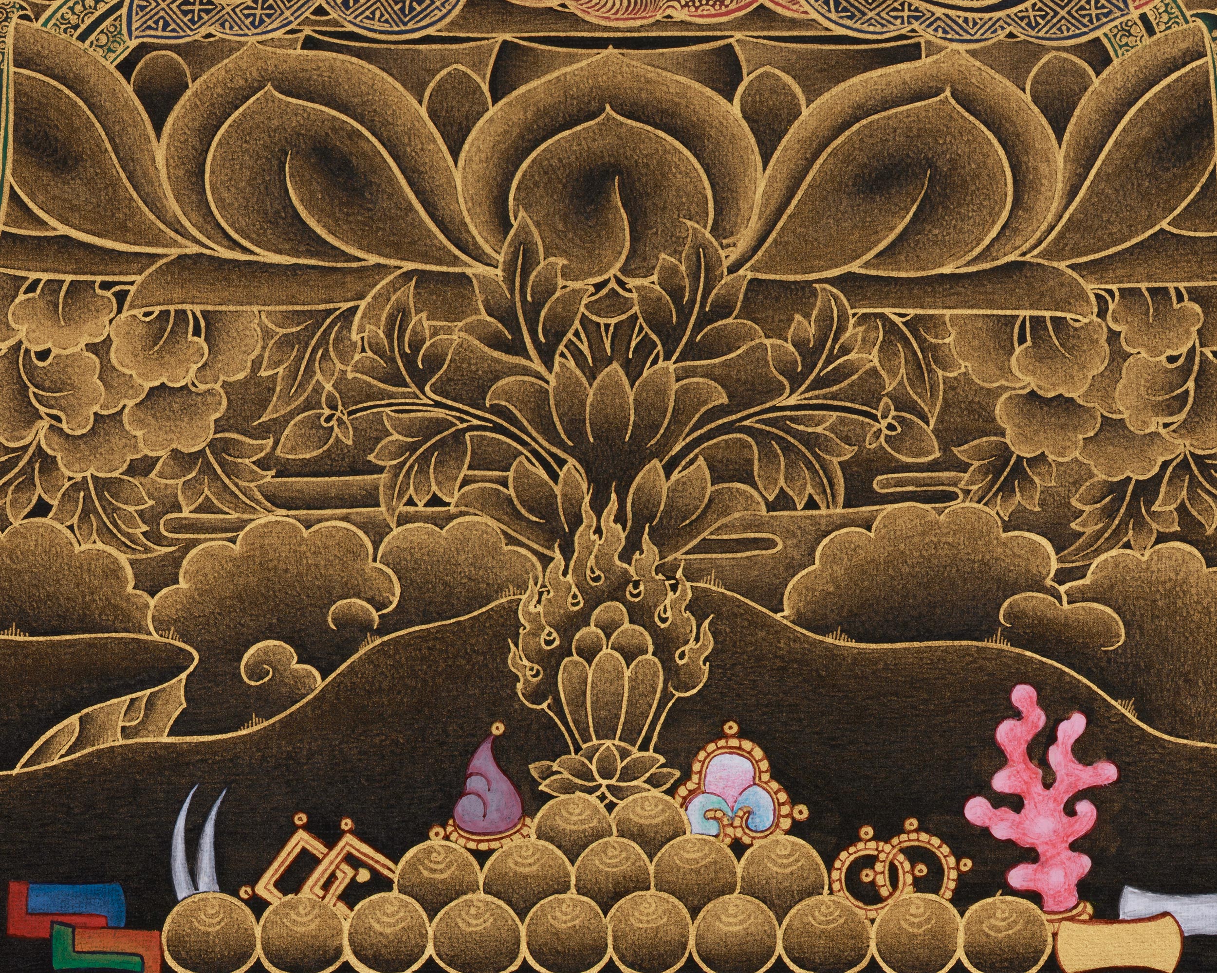 Kshitigarbha Bodhisattva Thangka | The Protector of Souls and the Earth