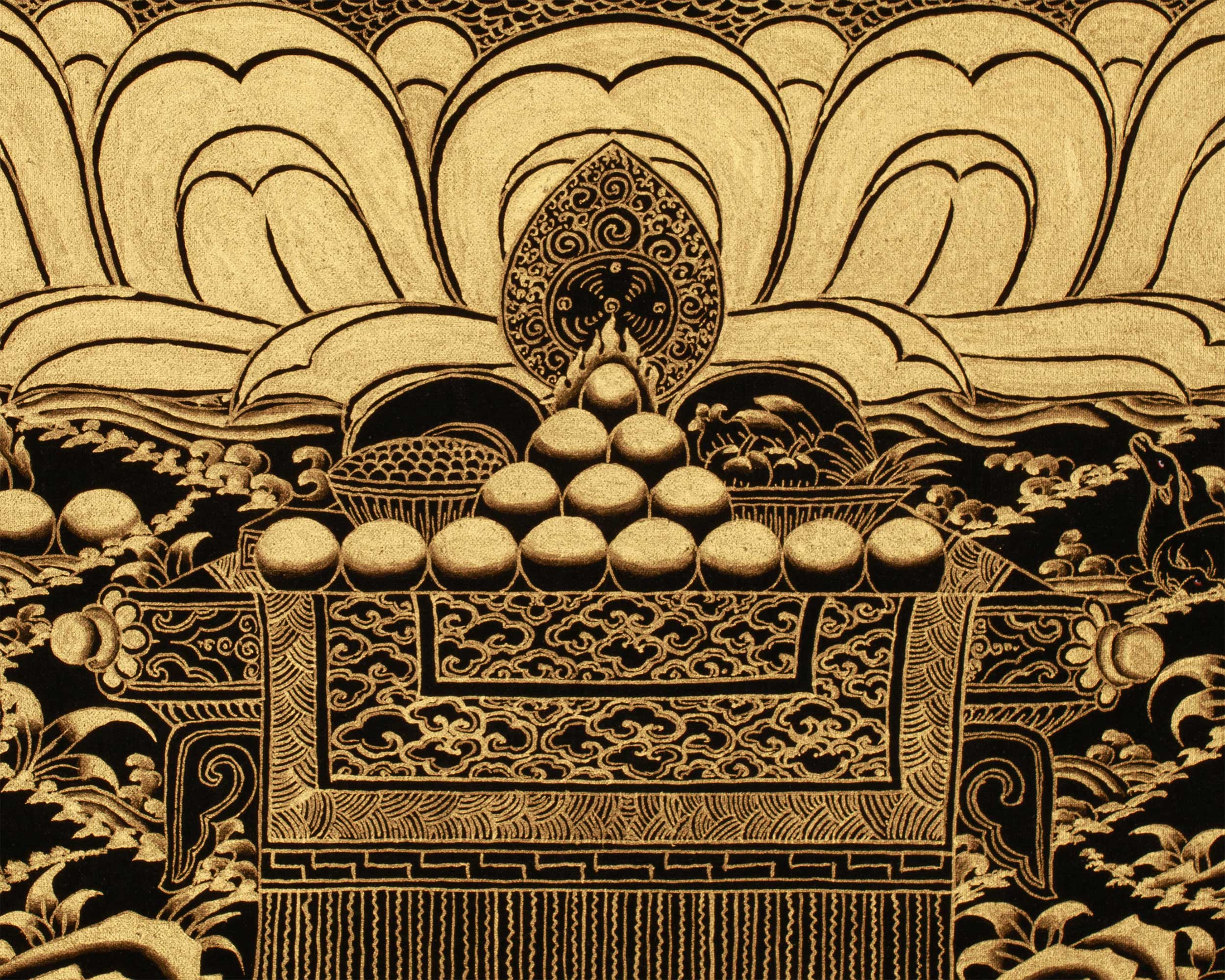 Tibetan Amitayus Buddha Thangka | Deity of Longevity and Infinite Life