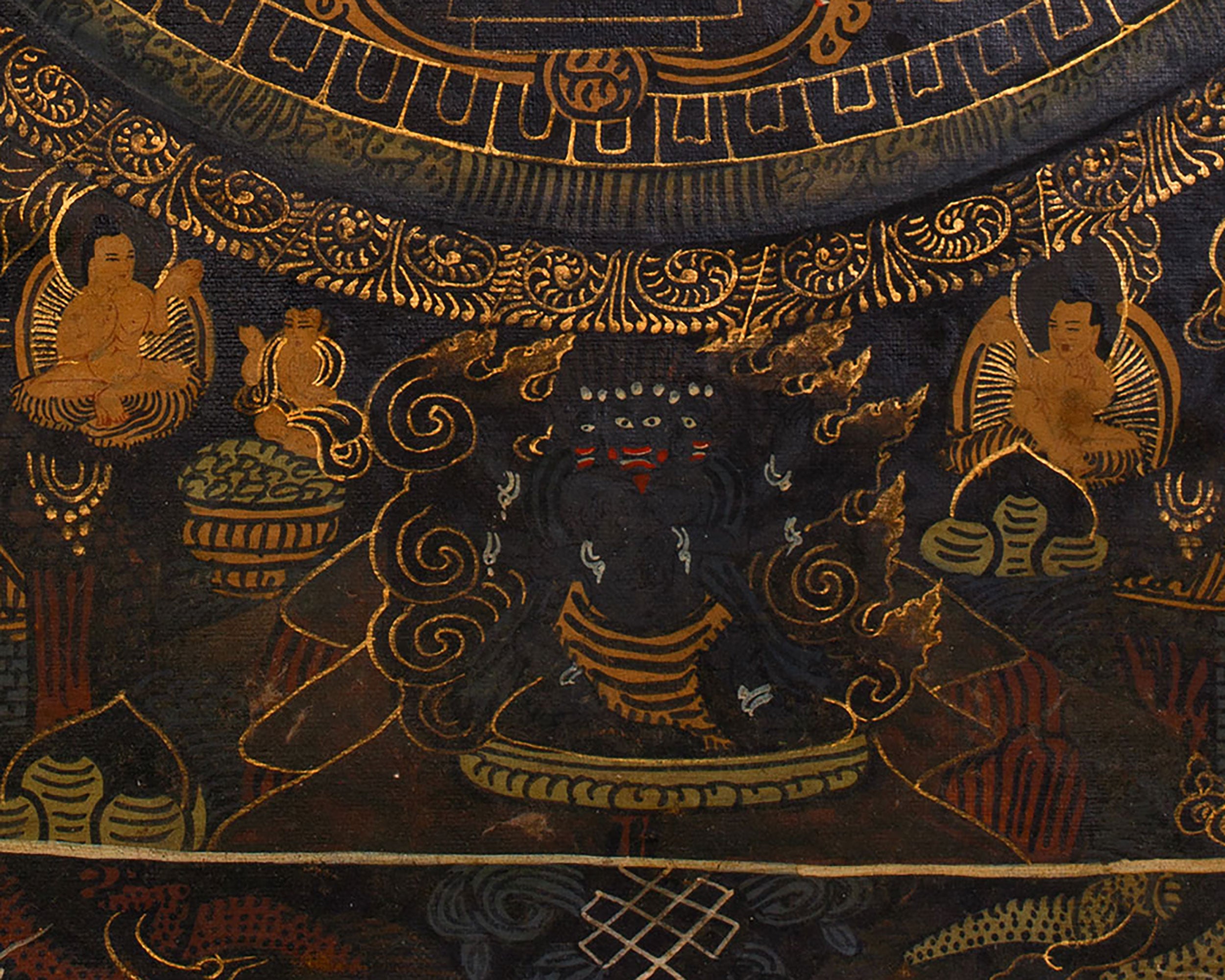 Manjushree Mandala Thangka Painting | Bodhisattva of Wisdom & Compassion