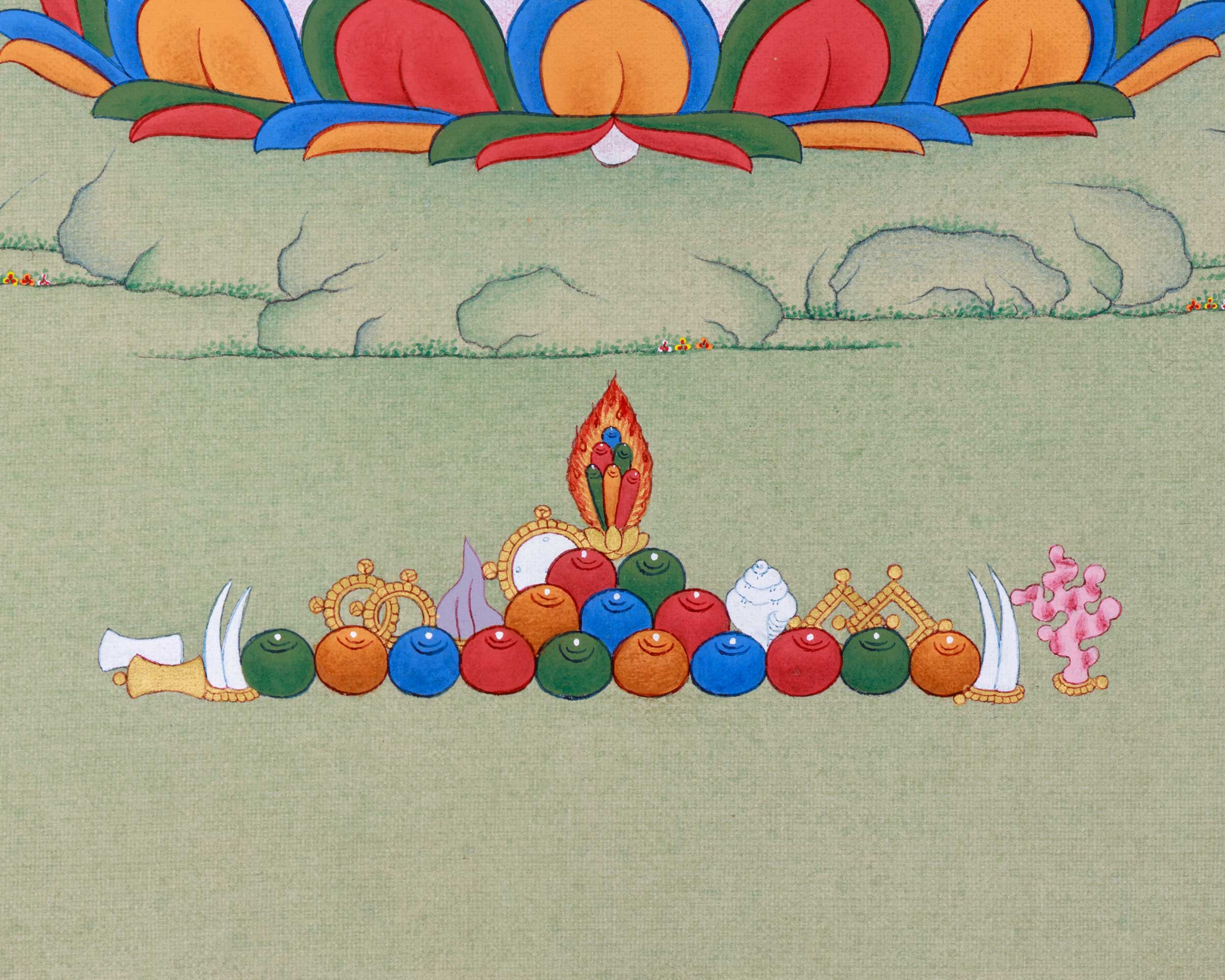Small Medicine Buddha Thangka for your Altar