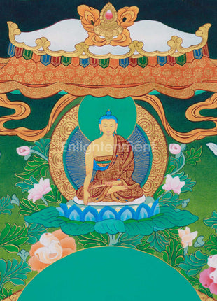 Gautam Buddh Thangka | Traditional Tibetan Buddhist Painting