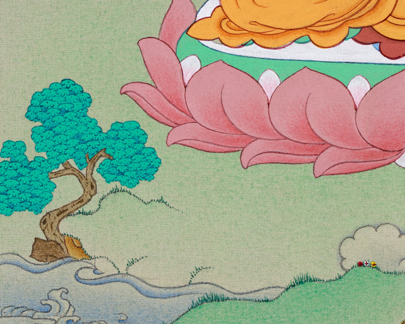 Amida Buddha Amitabha Thangka | Hand-Painted Tibetan Art