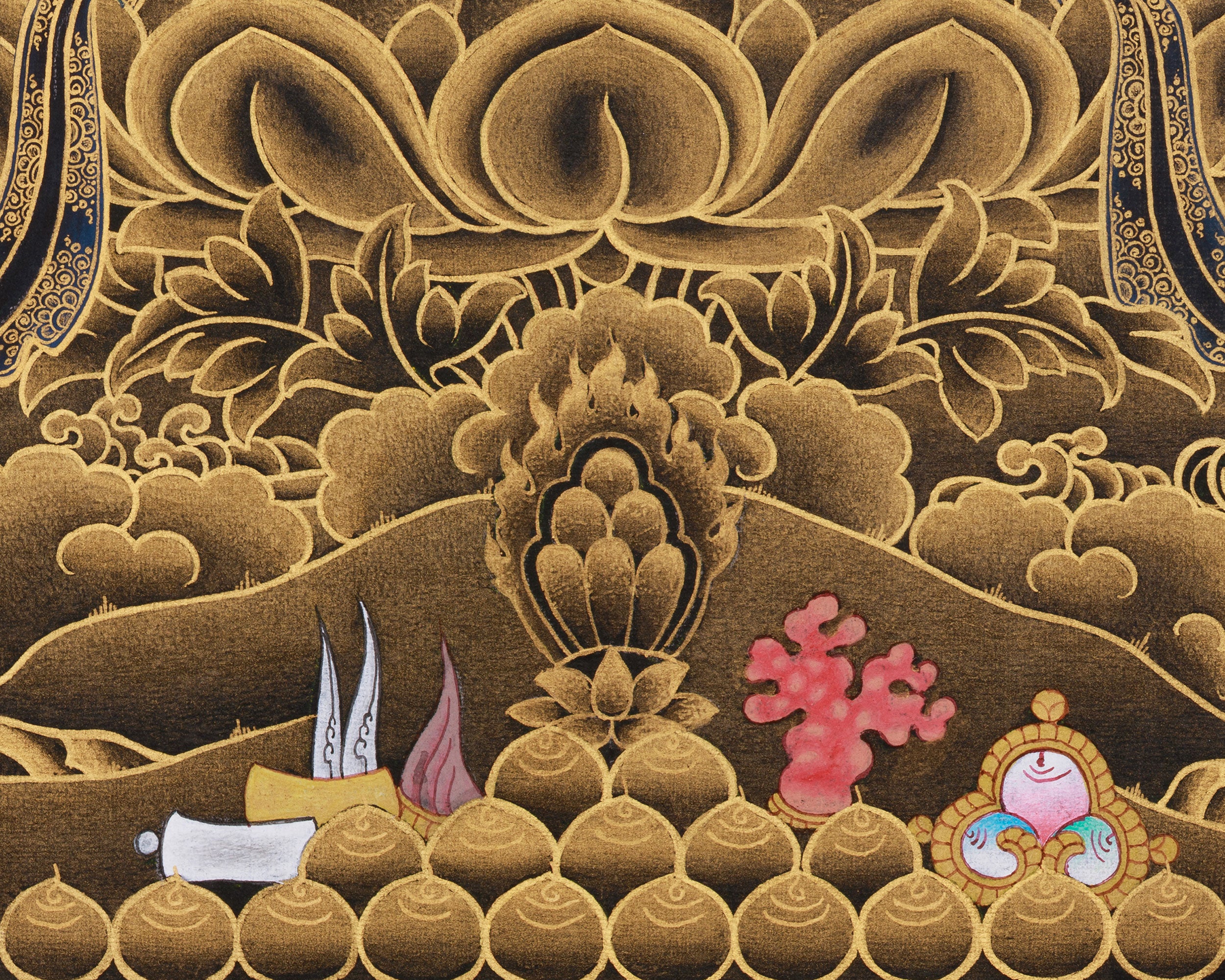 Tibetan White Tara Goddess | Thangka Art of Compassion and Grace