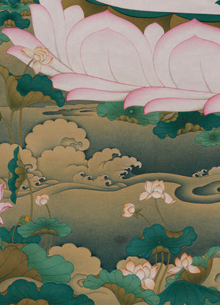Timeless Purity: Heruka Vajrasattva | Grand 40x50" Thangka | Karma Gadri Masterwork
