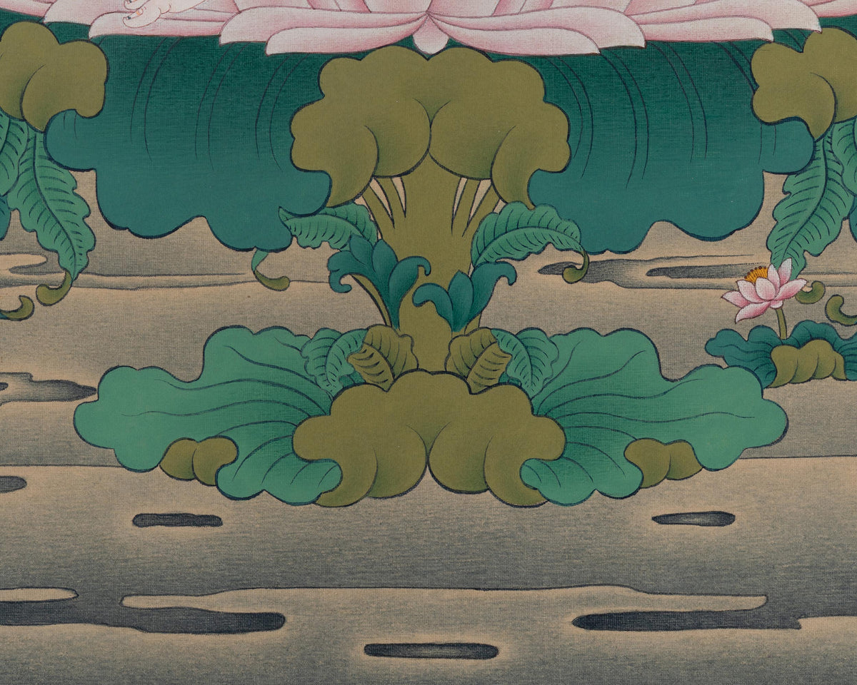 Two-Armed Chenrezig Art | Compassion and Wisdom Deity
