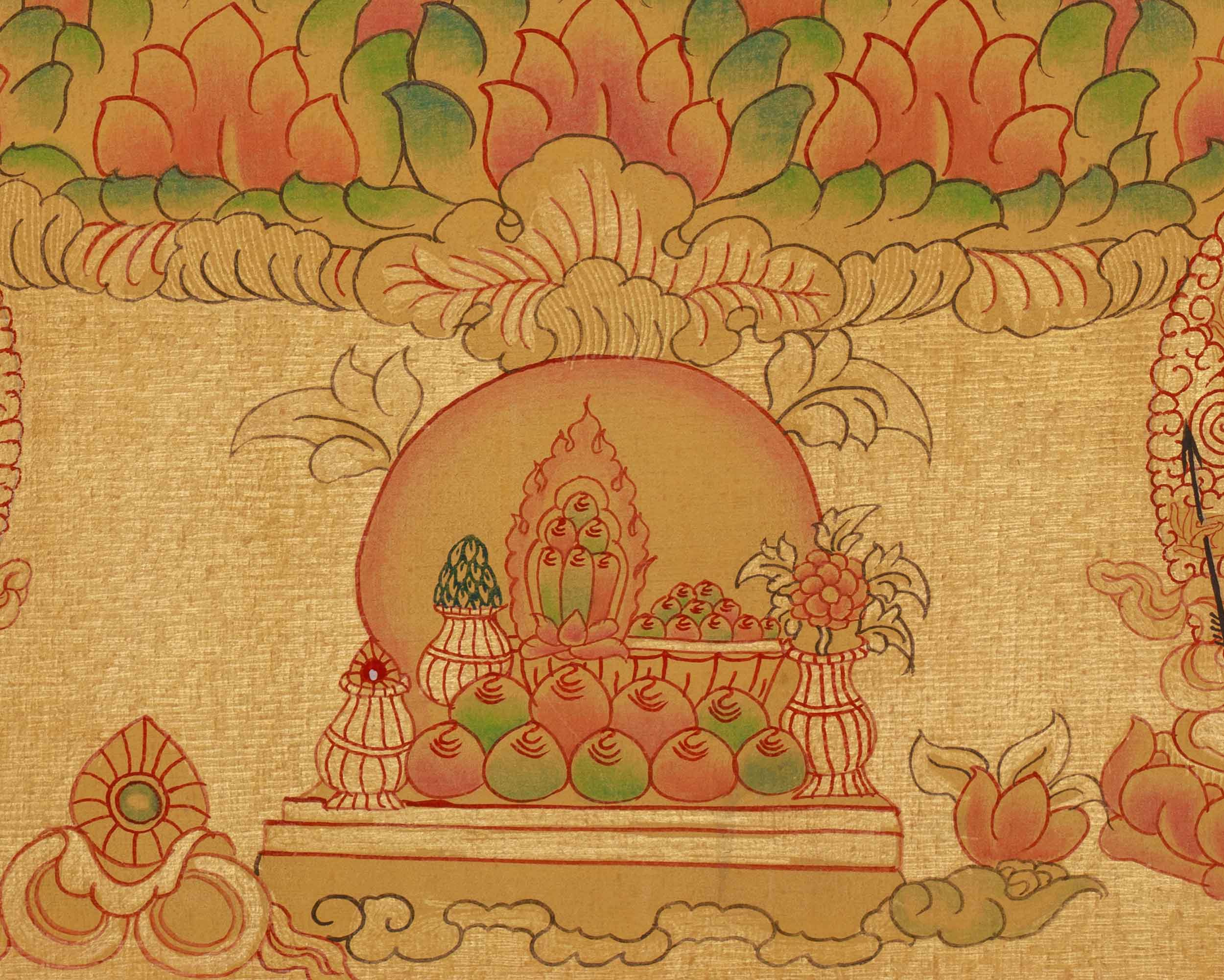 Handmade White Tara Thangka | Bodhisattva of Compassion and Lifelong Wellness