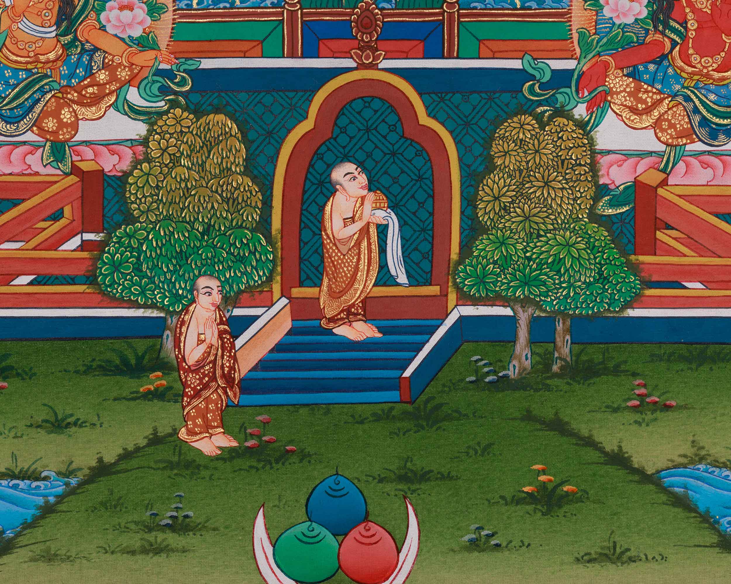 Amitabha Buddha Sukhavati Thangka | Embodying Compassion and Eternal Peace