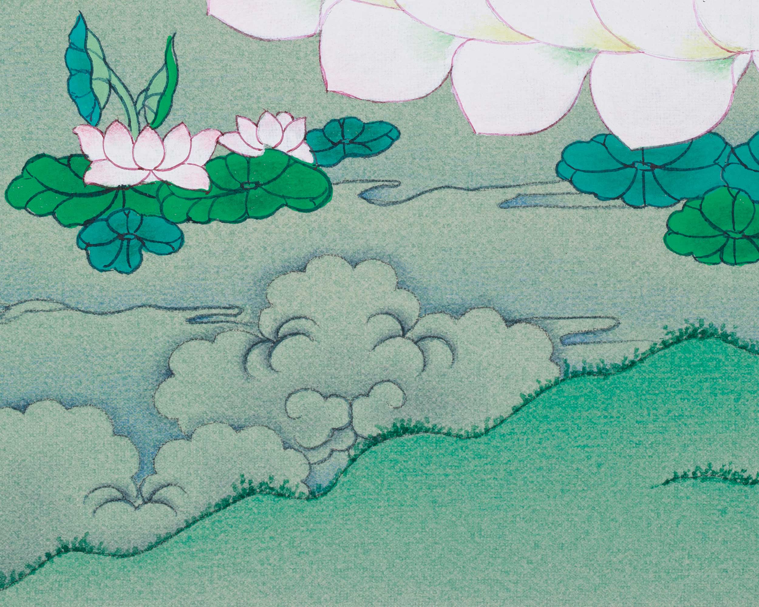 Traditional Four-Armed Chenrezig Thangka | The Bodhisattva of Boundless Mercy