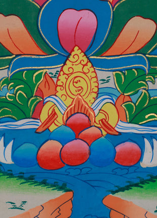 Longevity Buddha, Amitayus | Thangka for Healing and Long Life