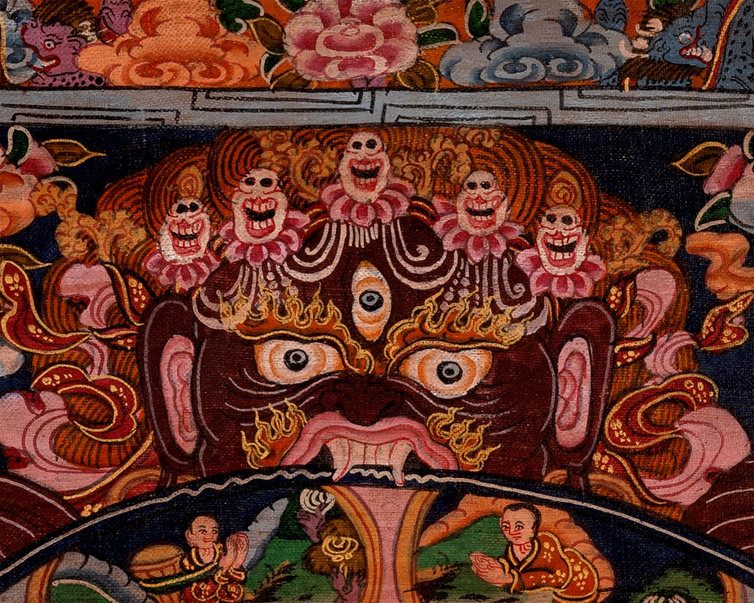 Original Bhavachakra Thangka | Traditional Handpainted Art | Wall Decors
