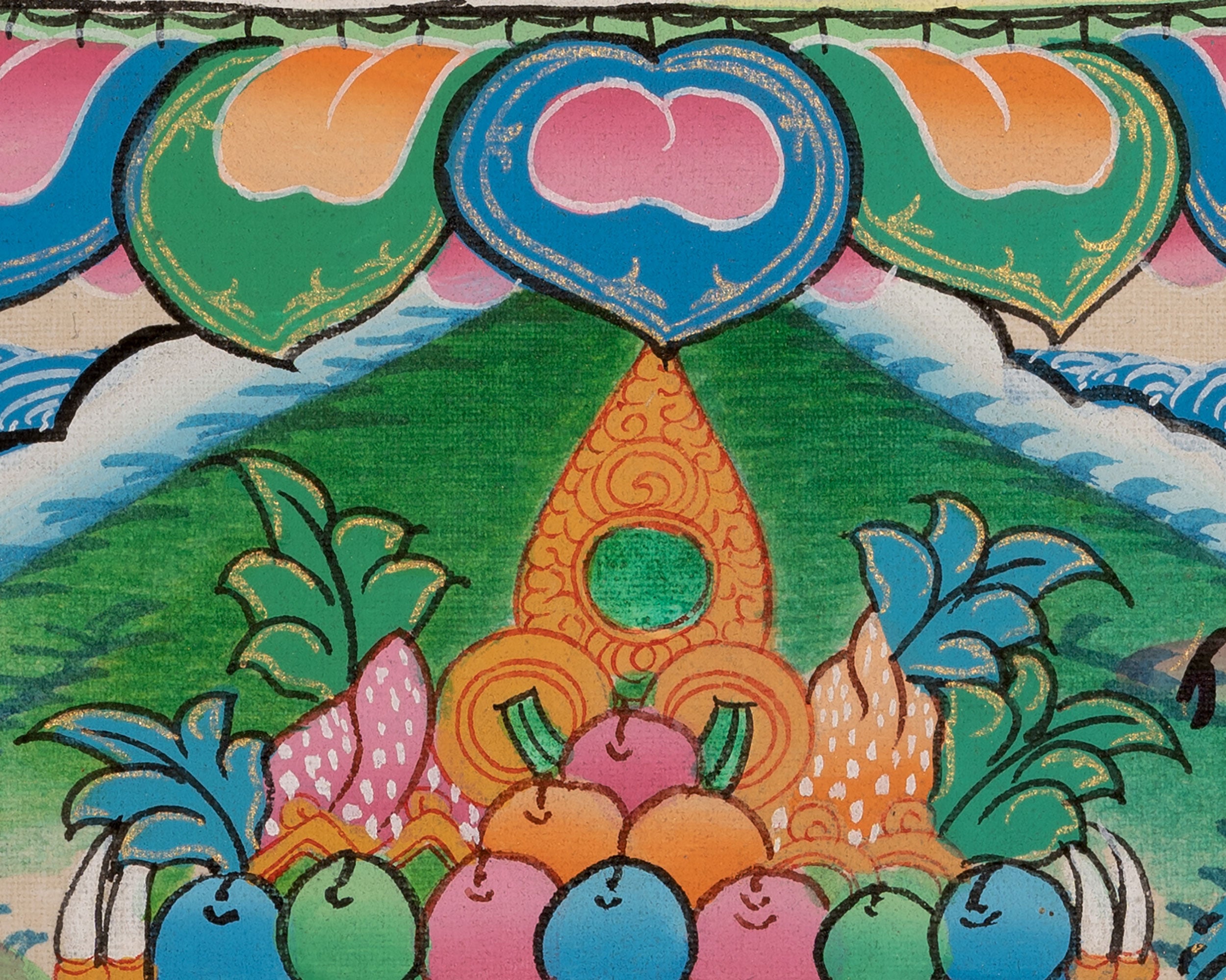 Wealth Deity Namtoshe Thangka | Guardian of Prosperity and Abundance