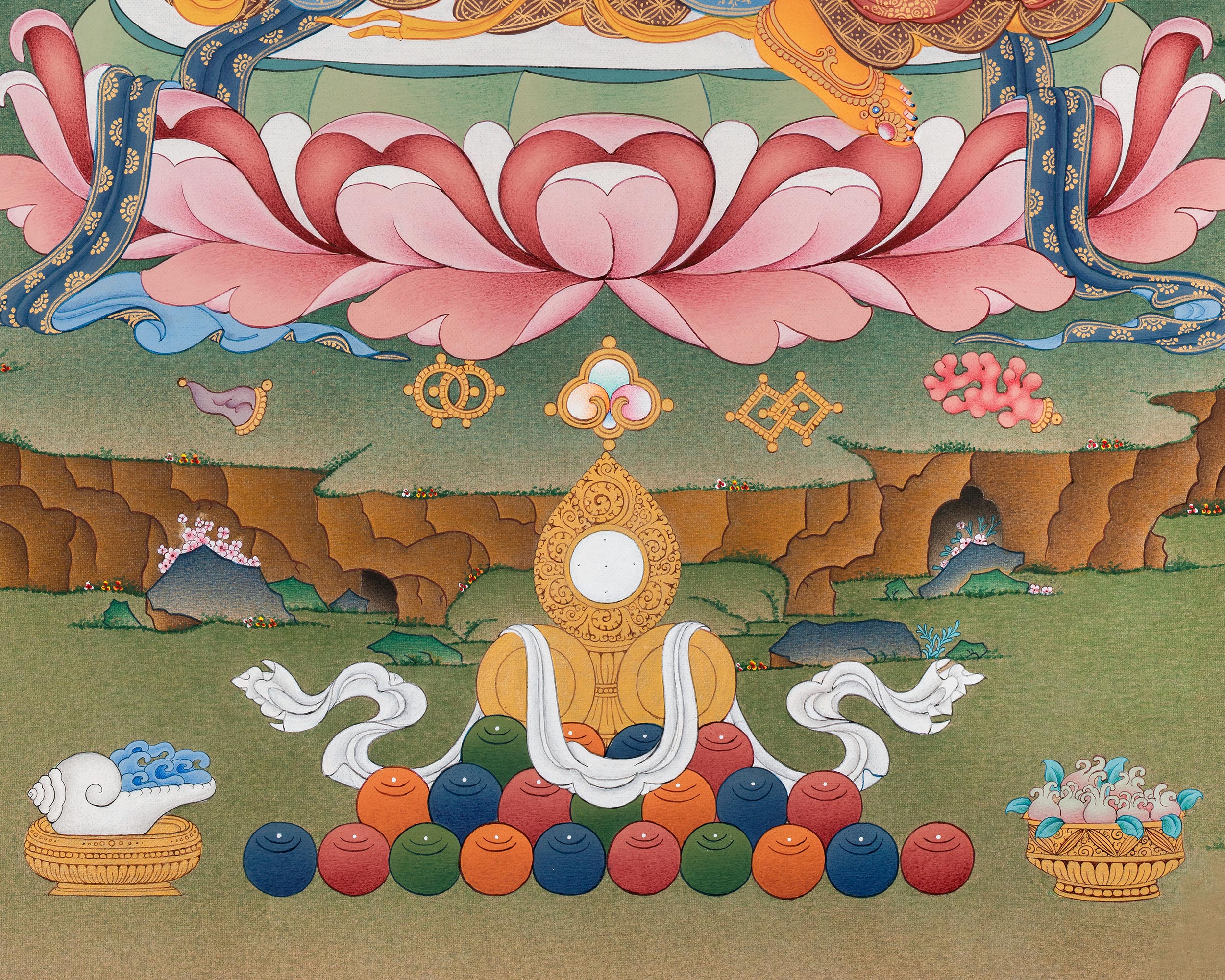Tibetan Bodhisattva Manjushri Print | Buddhist Deity of Wisdom and Enlightenment
