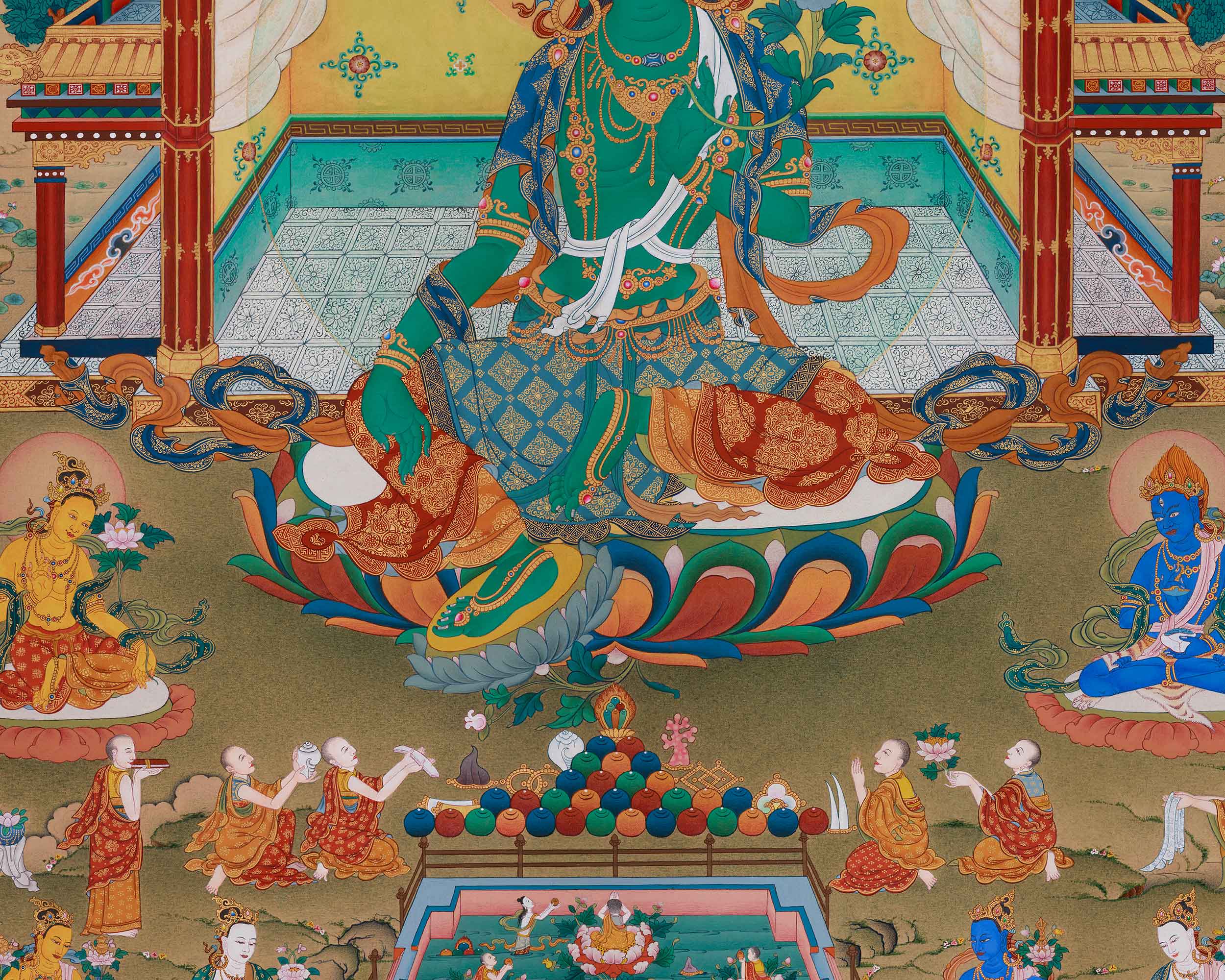 21 Tara Thangka | A Sacred Depiction of Tara's Blessings and Spiritual Power