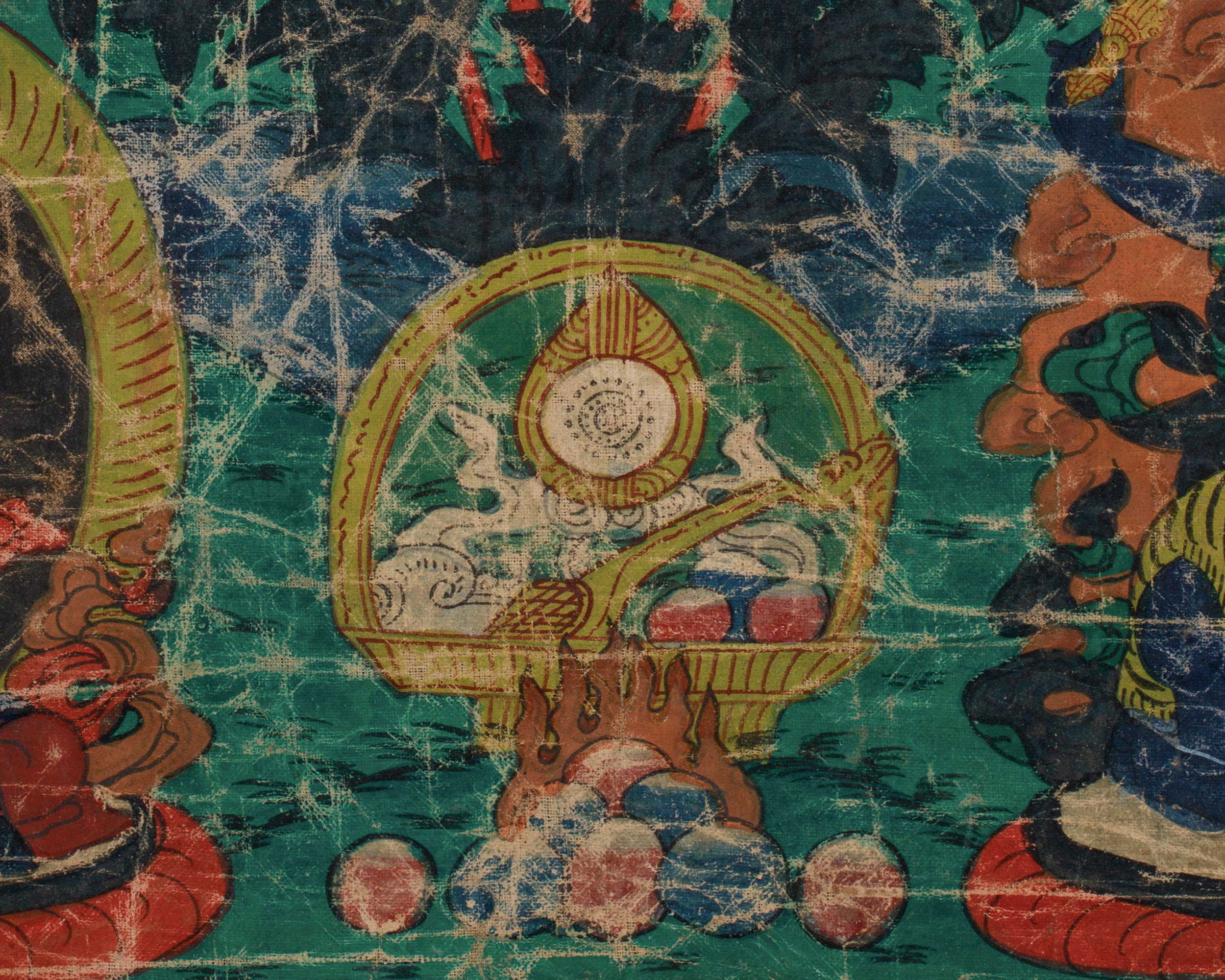 Vintage Chenrezig Thangka | Avalokiteshvara, Bodhisattva of Compassion