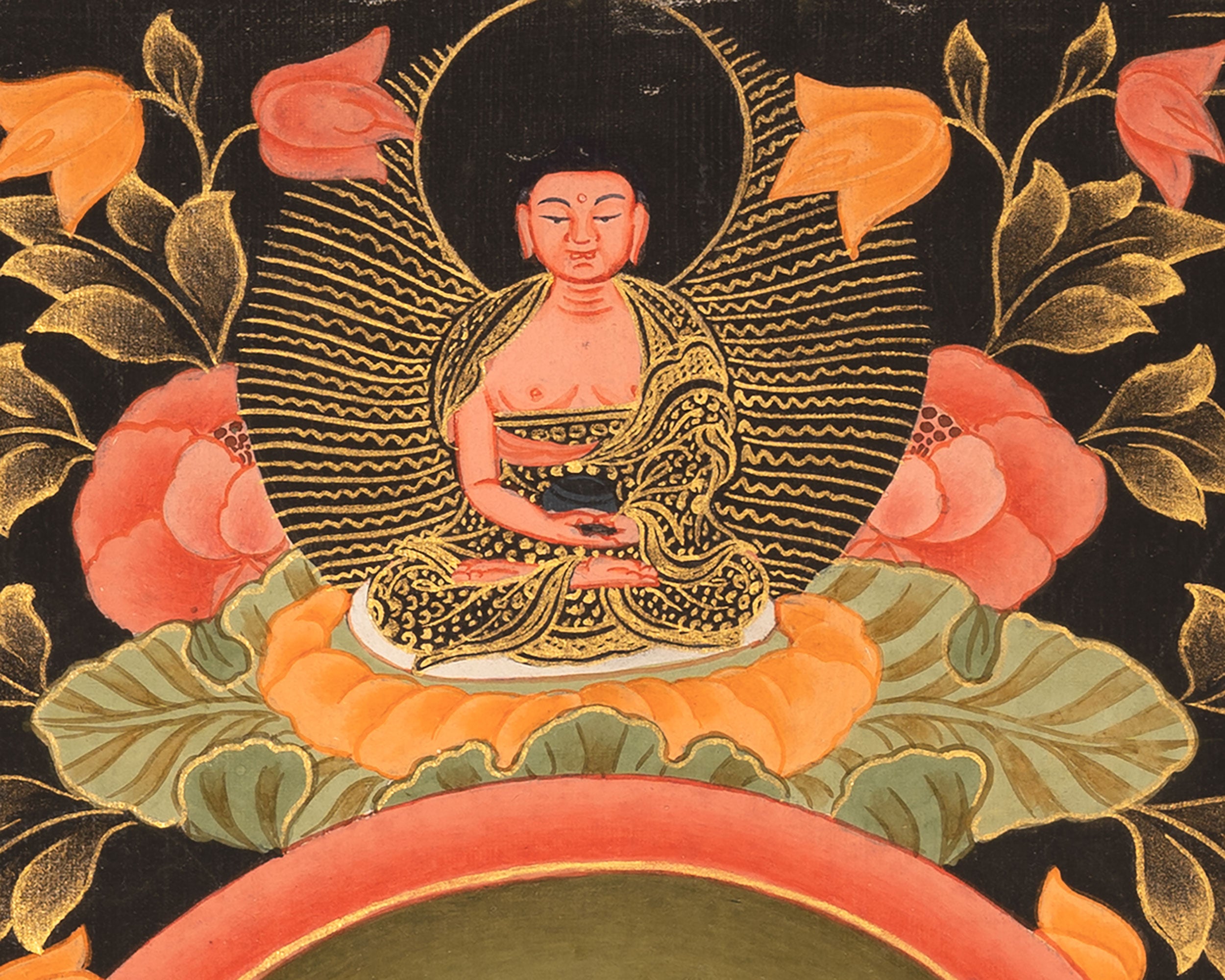 Four Armed Chenrezig Thangka | Tibetan Avalokiteshvara of compassion