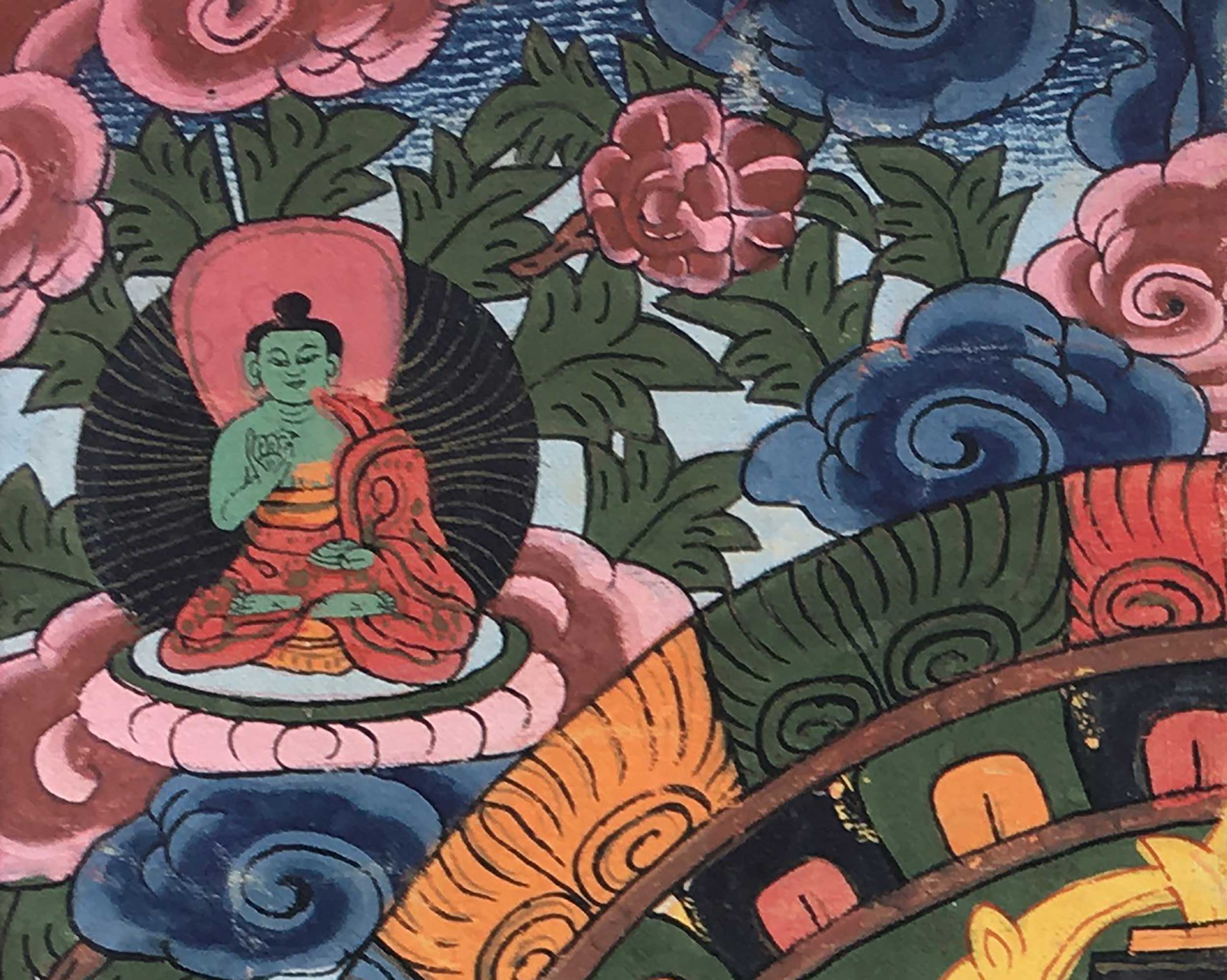 Buddha Mandala | Tibetan Traditional Thangka | Wall Hanging Decors