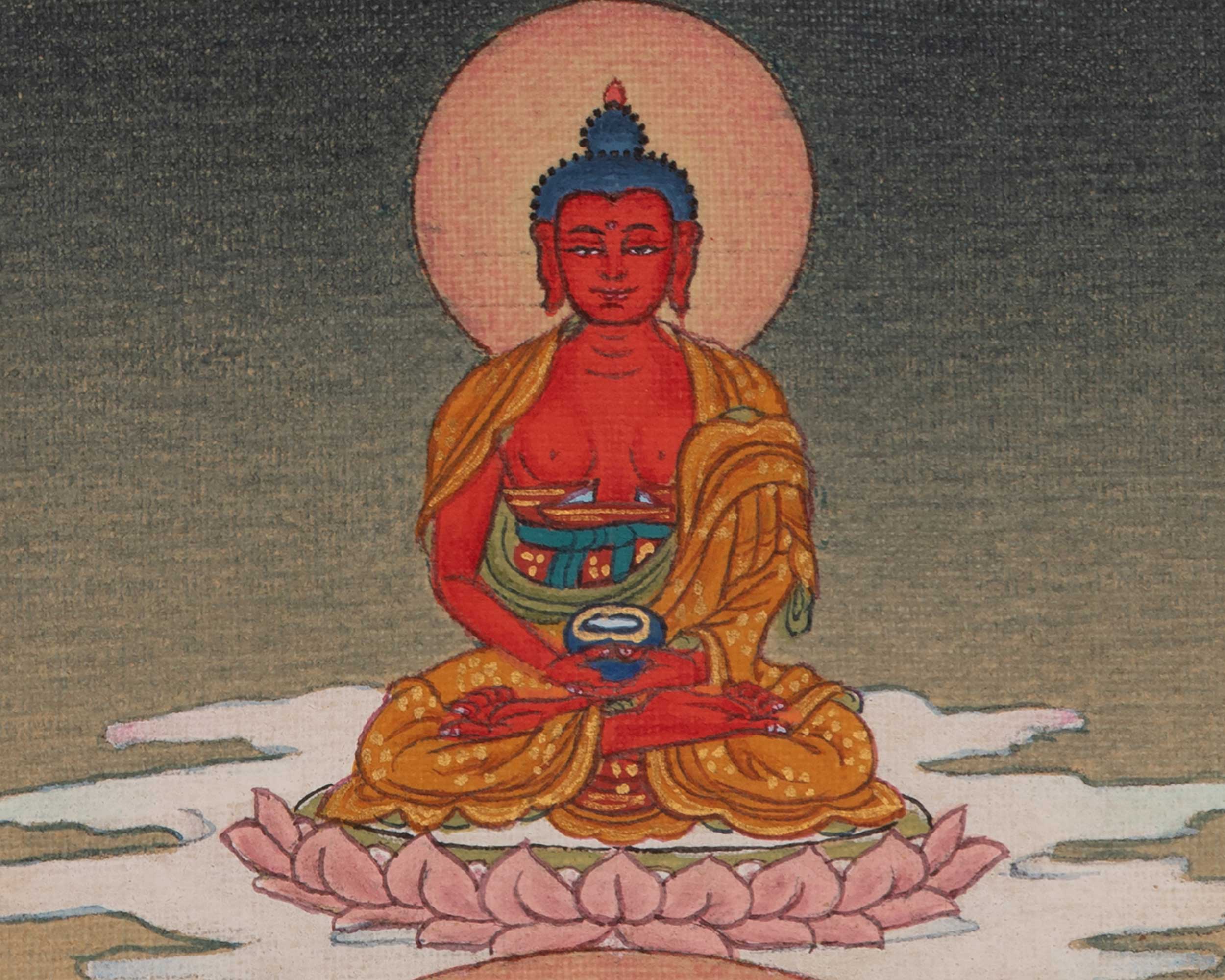 Divine Four-Armed Chenrezig Art | Representing Infinite Compassion, Wisdom, and Enlightened Awareness