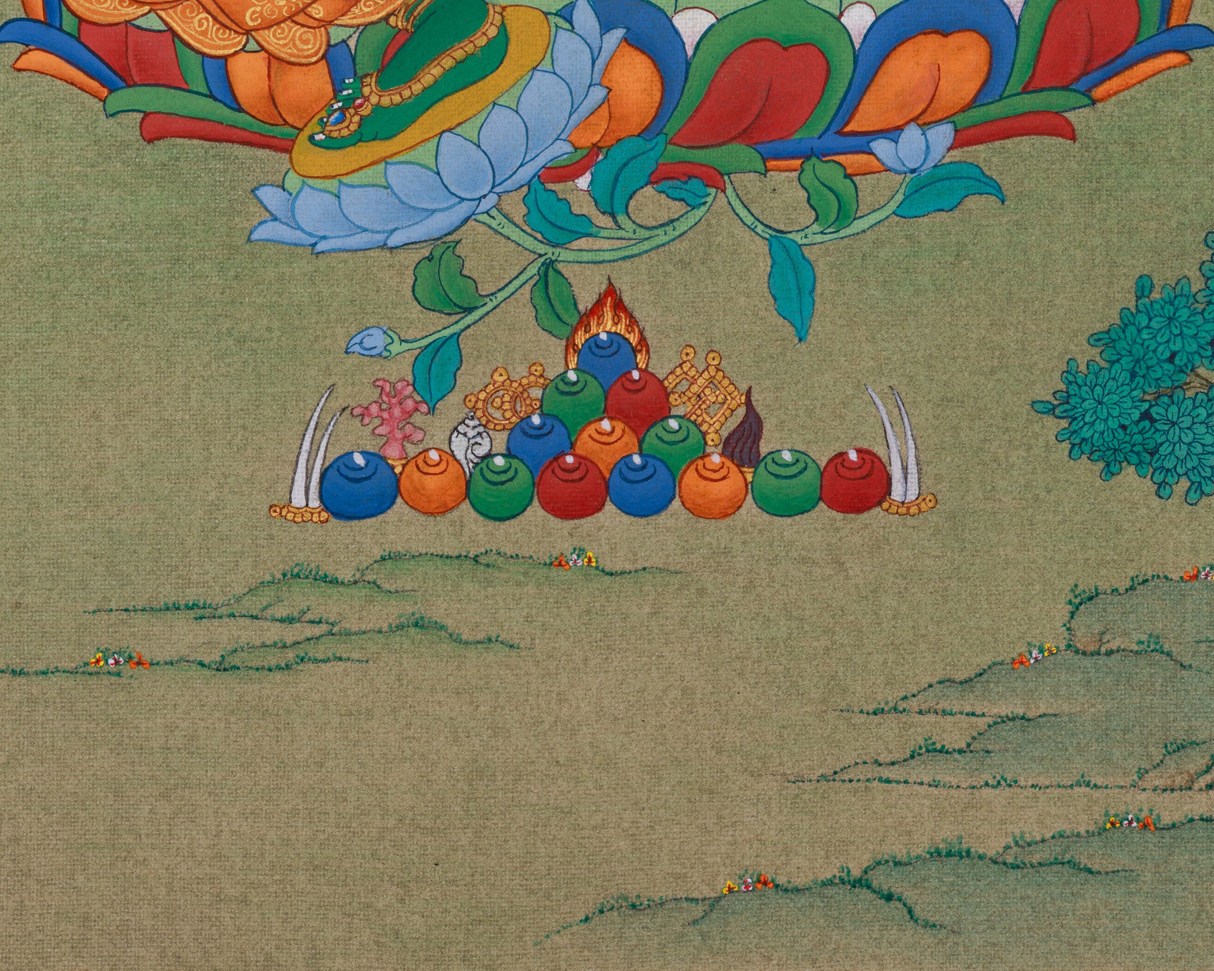 Swift Liberator Green Tara Thangka | Goddess of Compassion and Protection