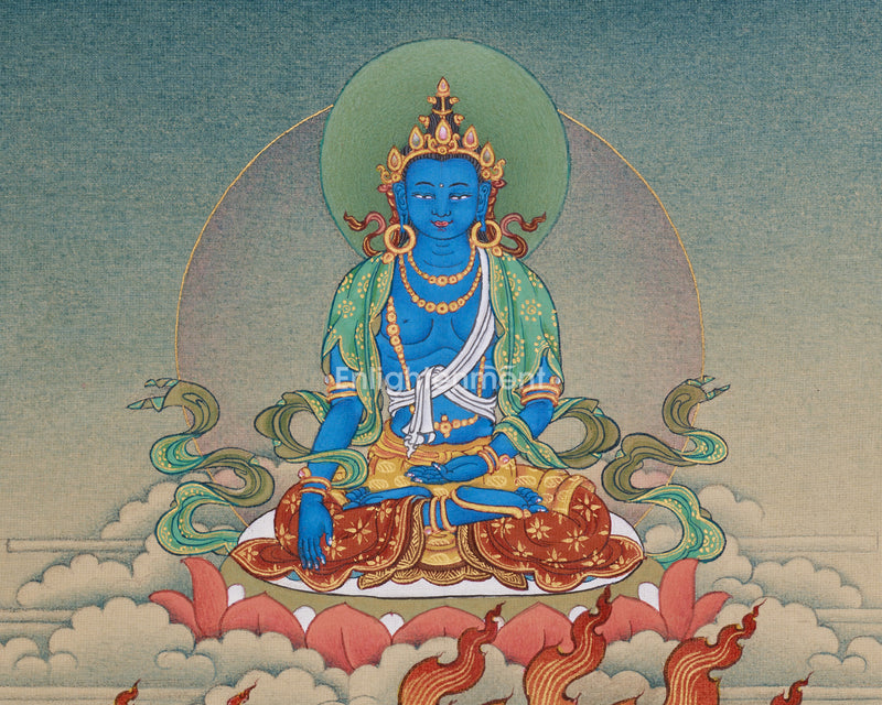 Bhutadamara Vajrapani Thangka | The Wrathful Protector of Tibetan Buddhism