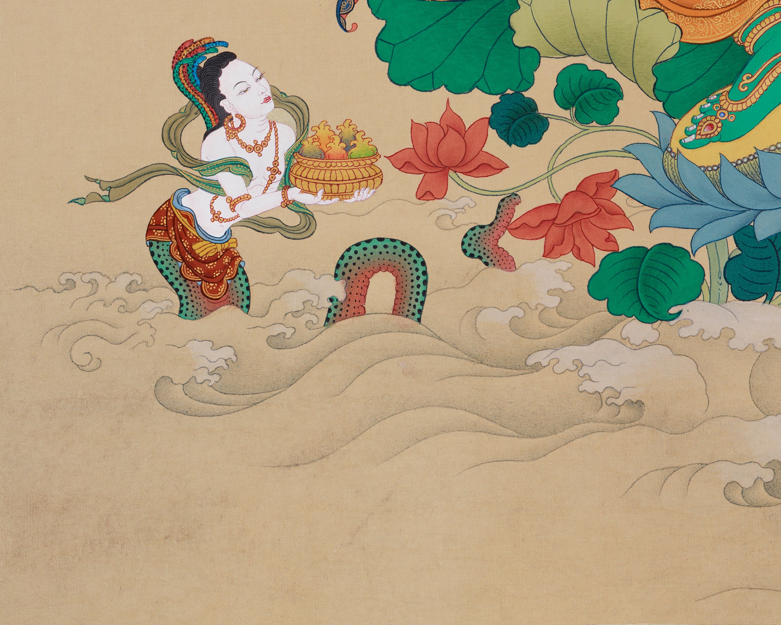 Protector Green Tara Thangka | A Powerful Goddess of Compassion and Spiritual Guidance