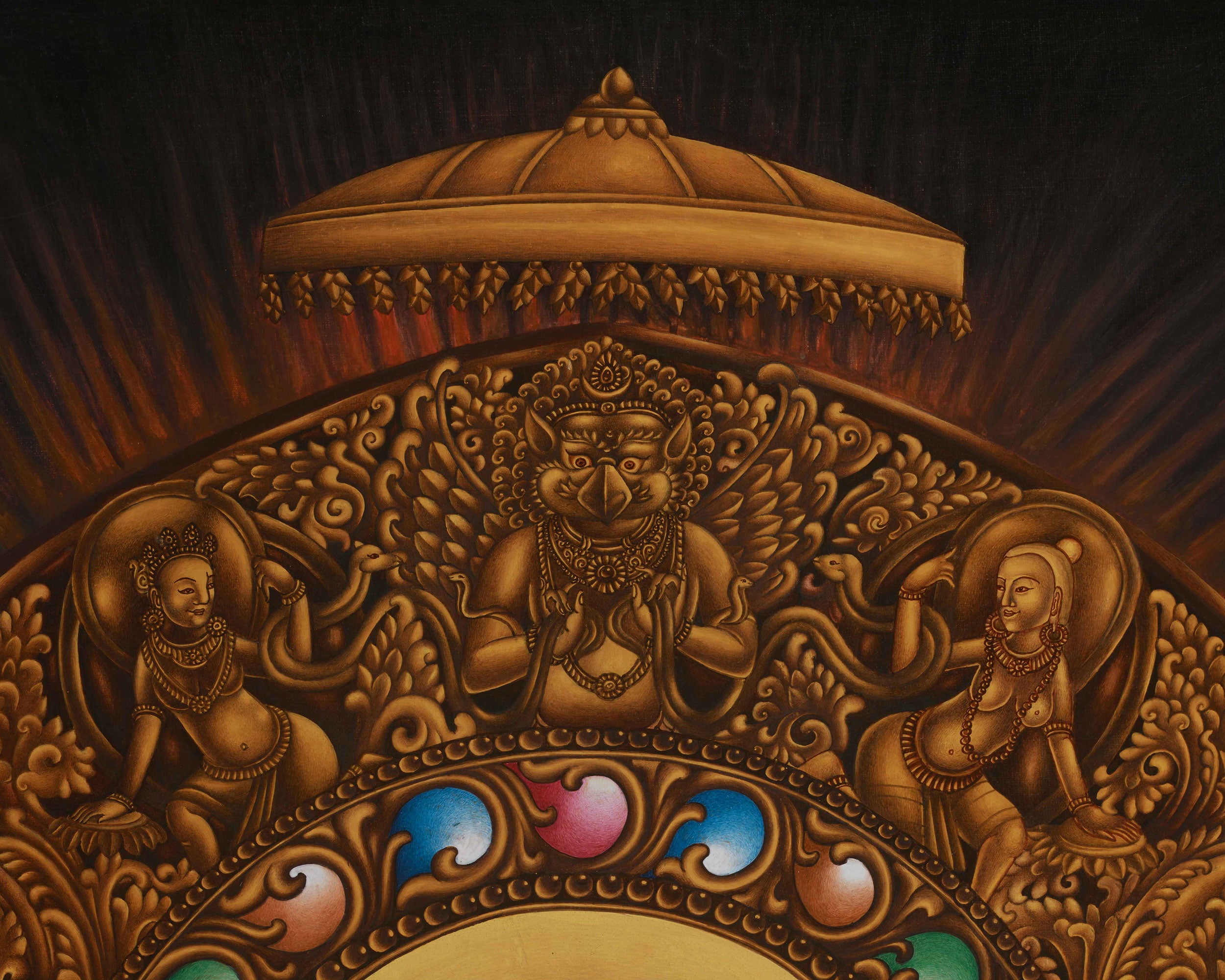 The Buddha Shakyamuni Thangka Print | High-Quality Giclée Cotton Canvas