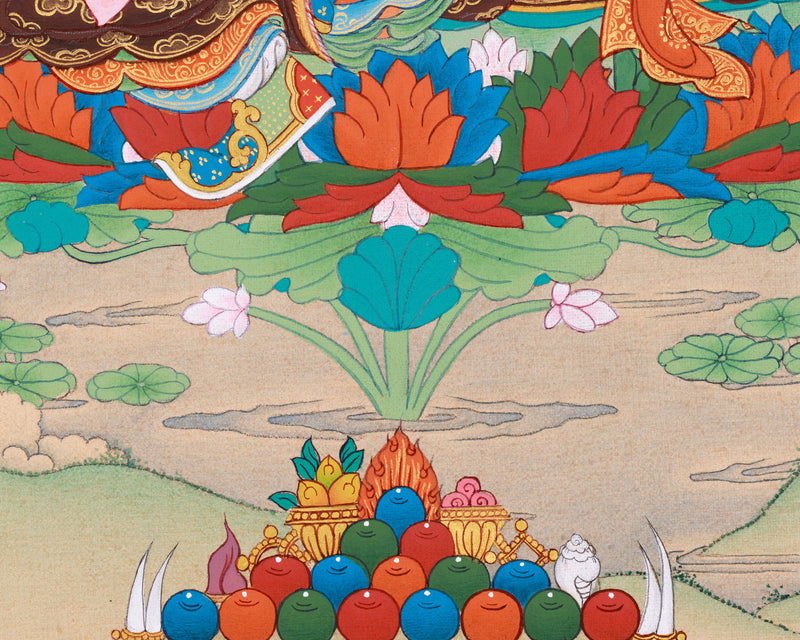 Guru Rinpoche Gold Thangka