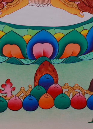 Hand-Painted Maitreya Buddha Art | Symbol of Future Enlightenment and Compassion
