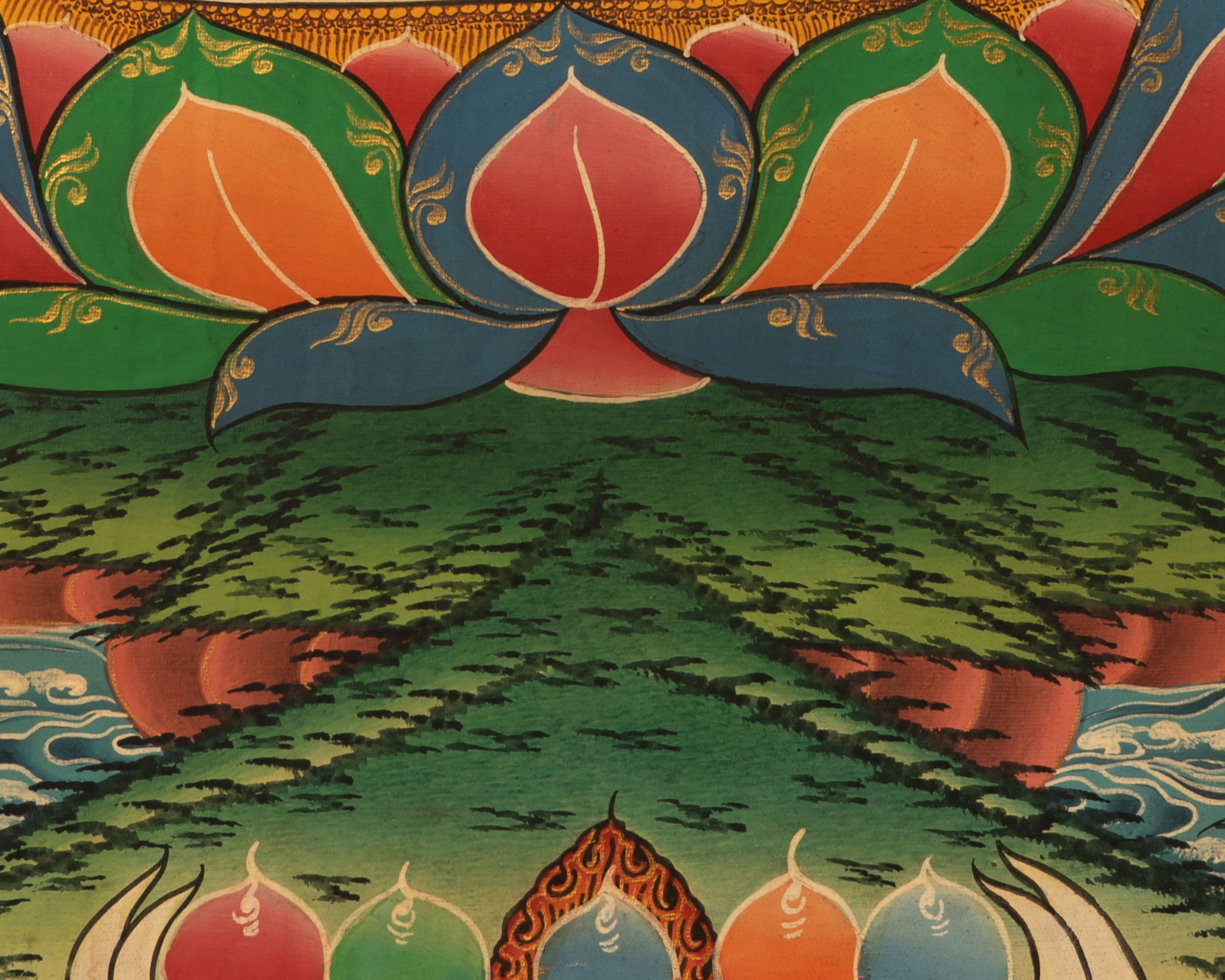 Samantabhadra Yab Yum Buddha | Small Size Original Hand-Painted Thangk