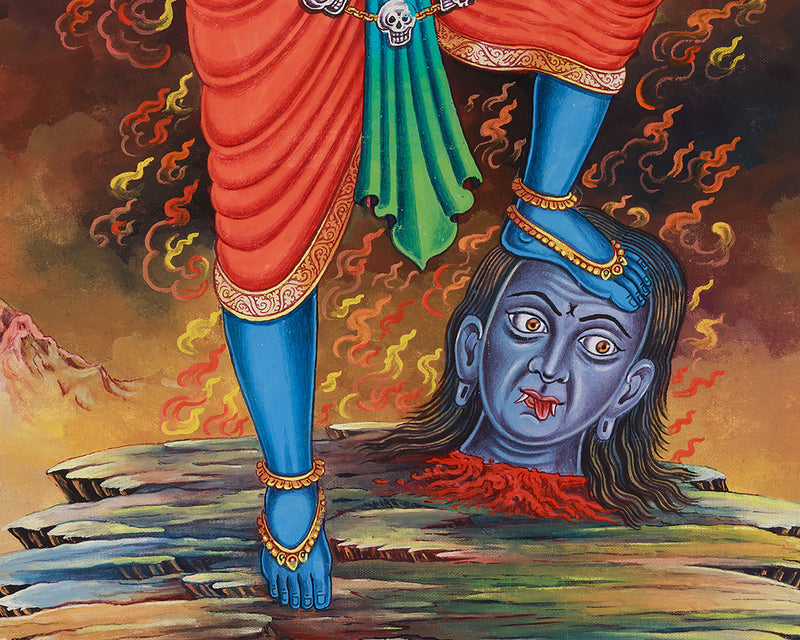 Goddess Kali Maa Thangka | The Fierce Divine Mother of Transformation