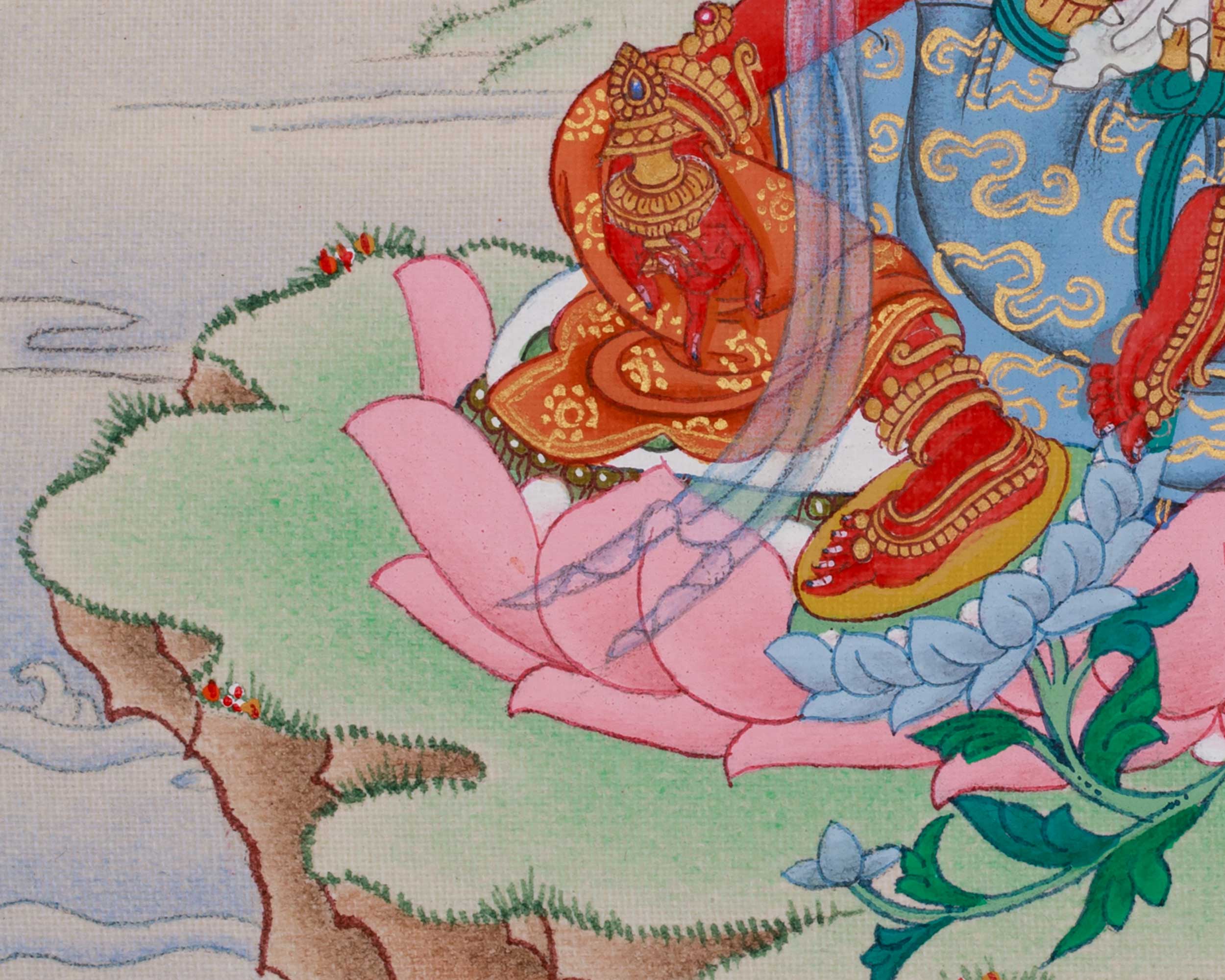 Traditional Red Tara Thangka | Goddess of Magnetizing Energy | Spiritual Awakening