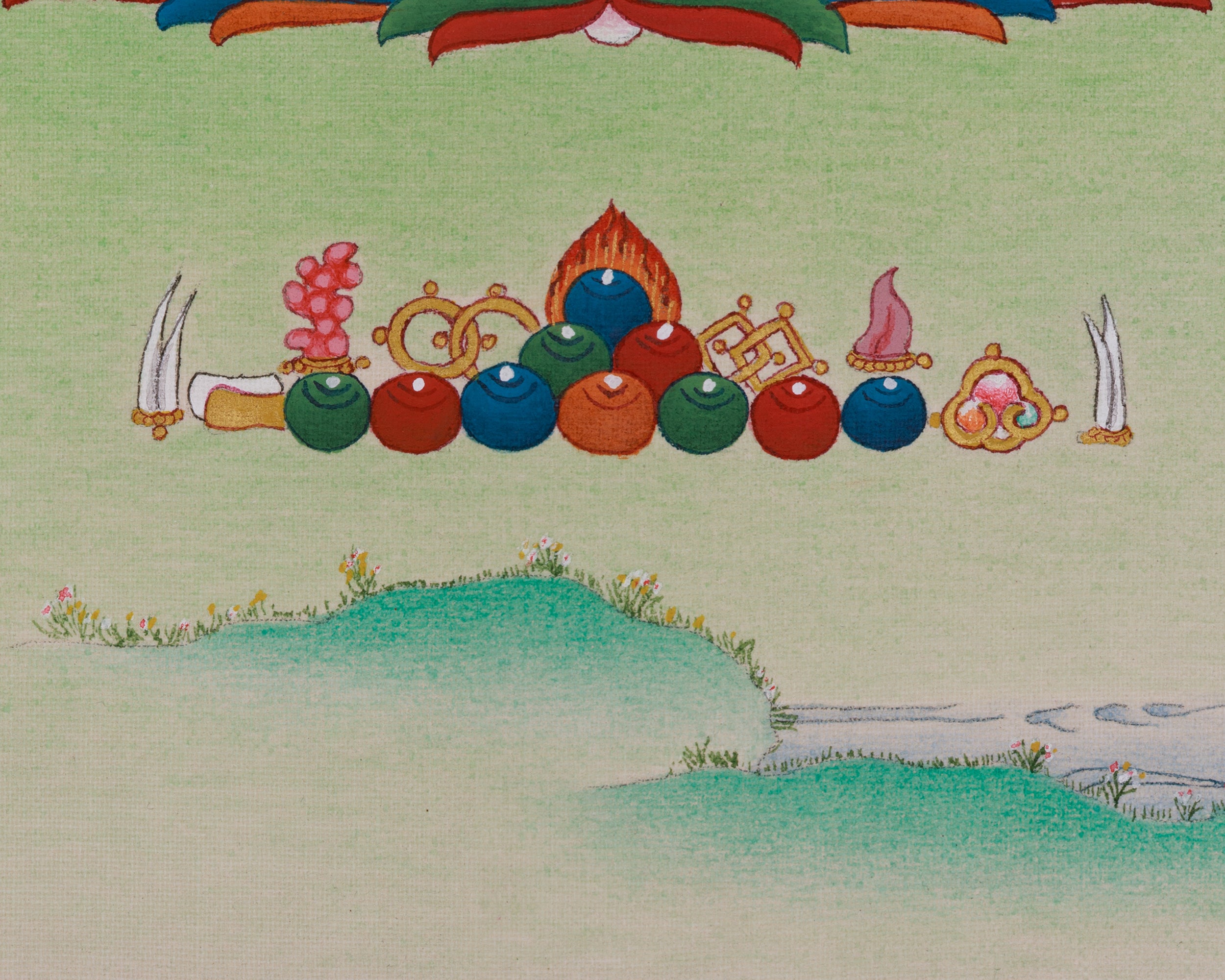 Sita Tara Longevity Deity Thangka | Symbolized Healing, and Protection | White Tara