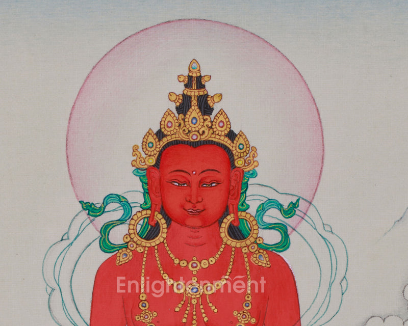 Enlightened Amitayus Buddha Thangka