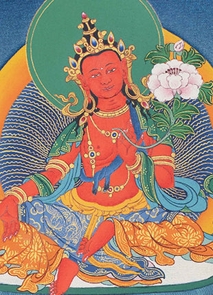 Traditional Pema Gyalpo Print | Guru Rinpoche's Manifestation Art | Buddhist Decor