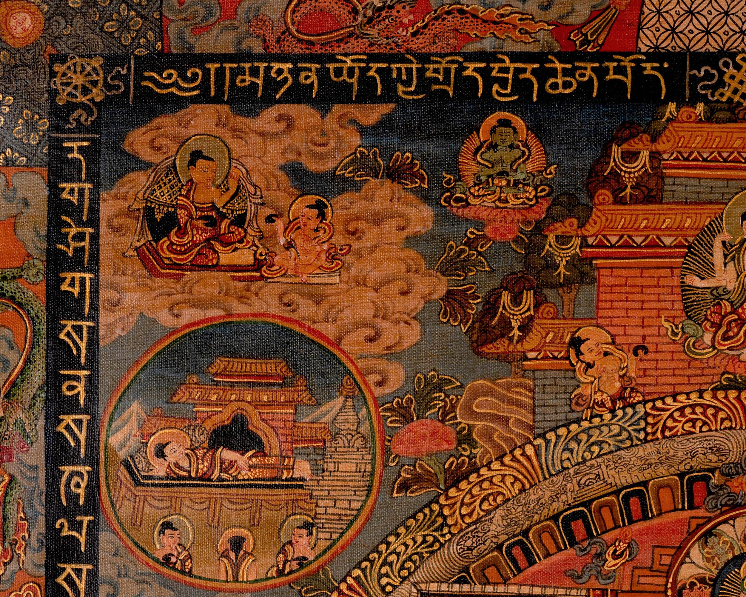 Tibetan White Tara Mandala Painting | Goddess of Longevity and Serenity