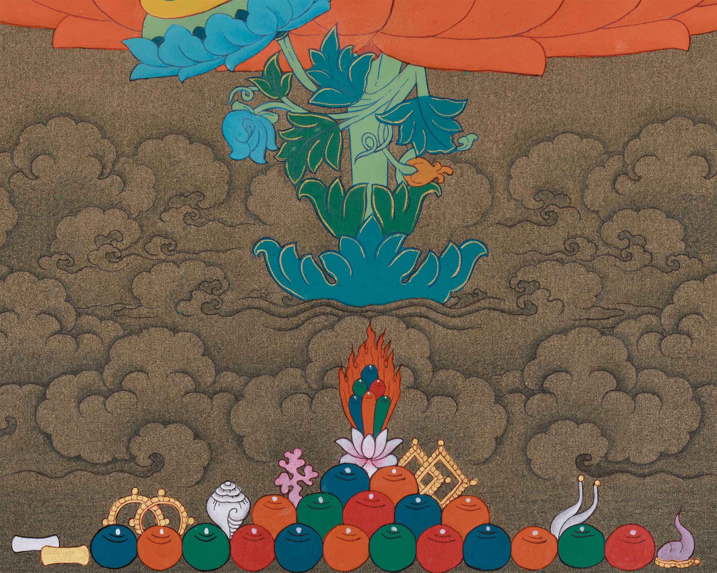 Tibetan Bodhisattva Green Tara Painting | Goddess of Compassion and Swift Action