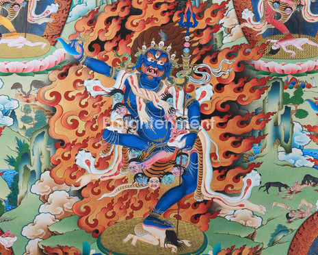 Troma Nagmo Empowerment Thangka | Traditional Buddhist Dakini Hand Painted Art