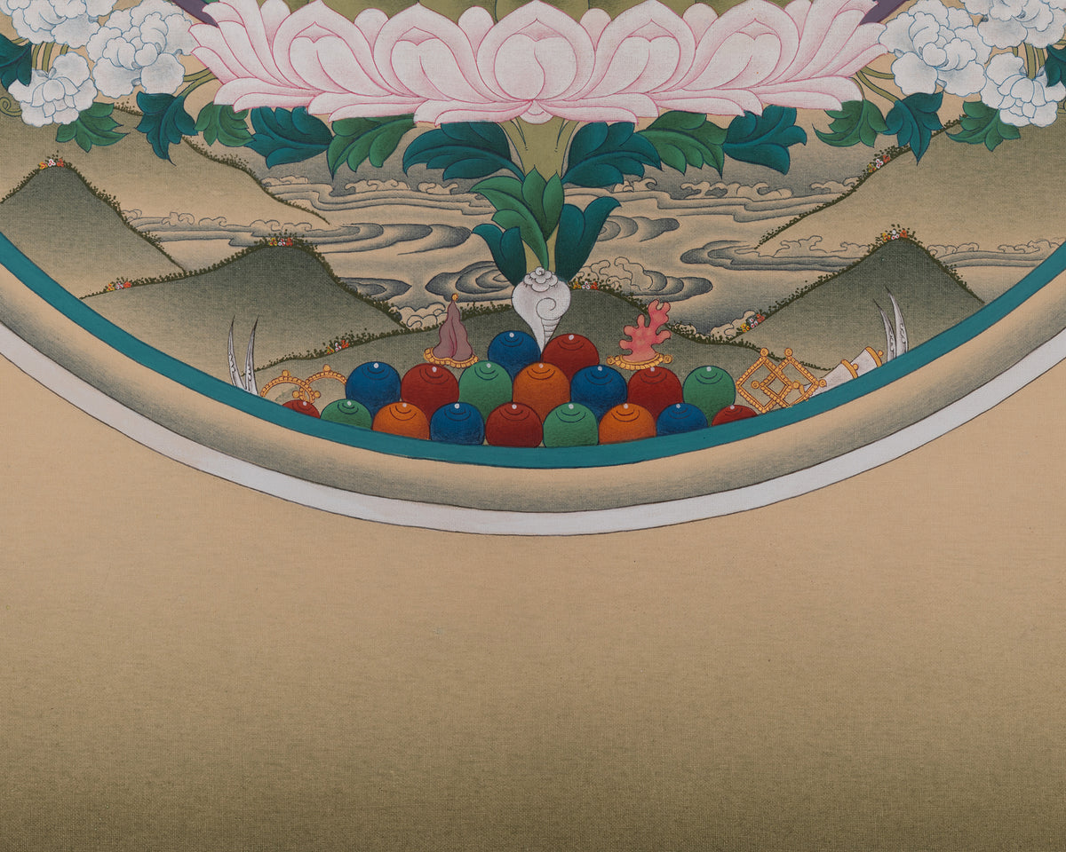White Tara Goddess Thangka | Revered Female Buddha in Tibetan Buddhism
