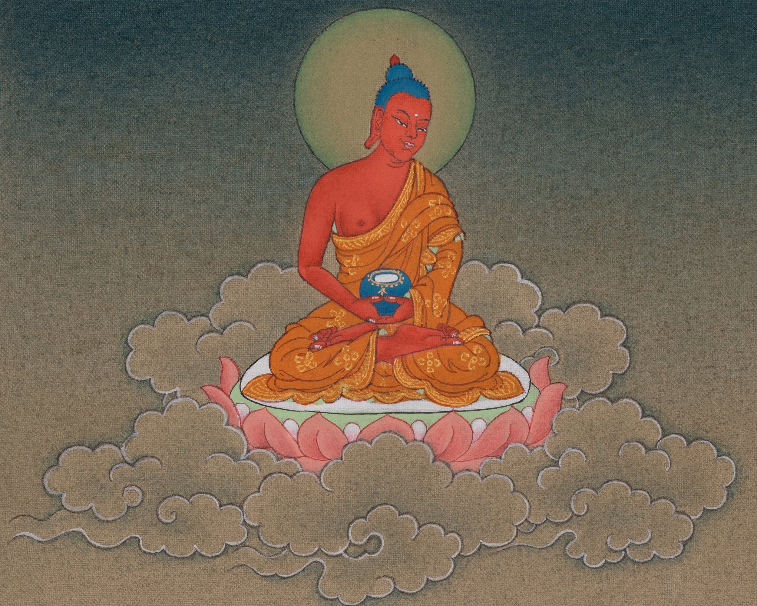 1000 Armed Avalokiteshvara Artwork | Hand-Painted Tibetan Spiritual Thangka