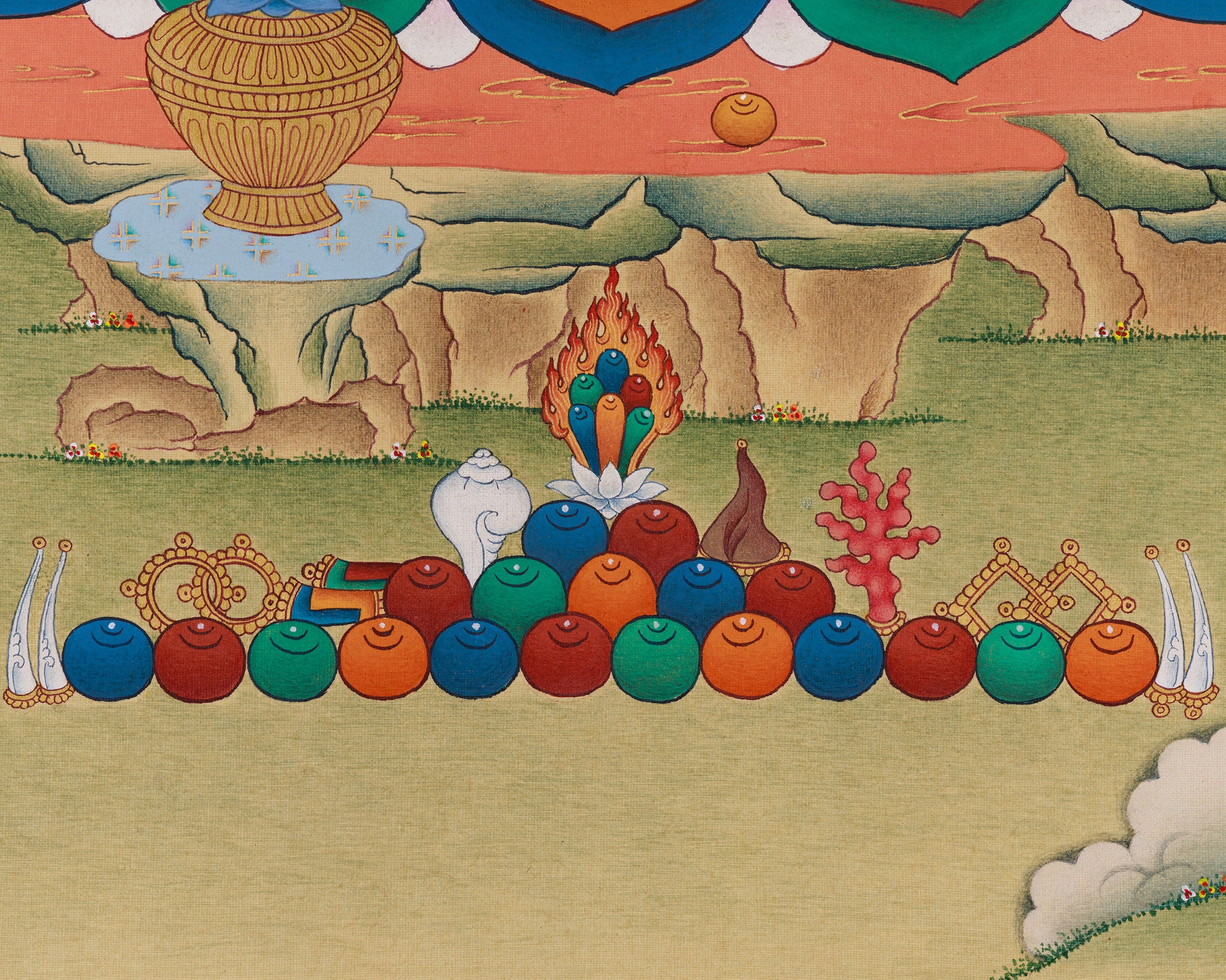 Wealth Deity, Dzambala Artwork | Buddhist Symbol of Prosperity
