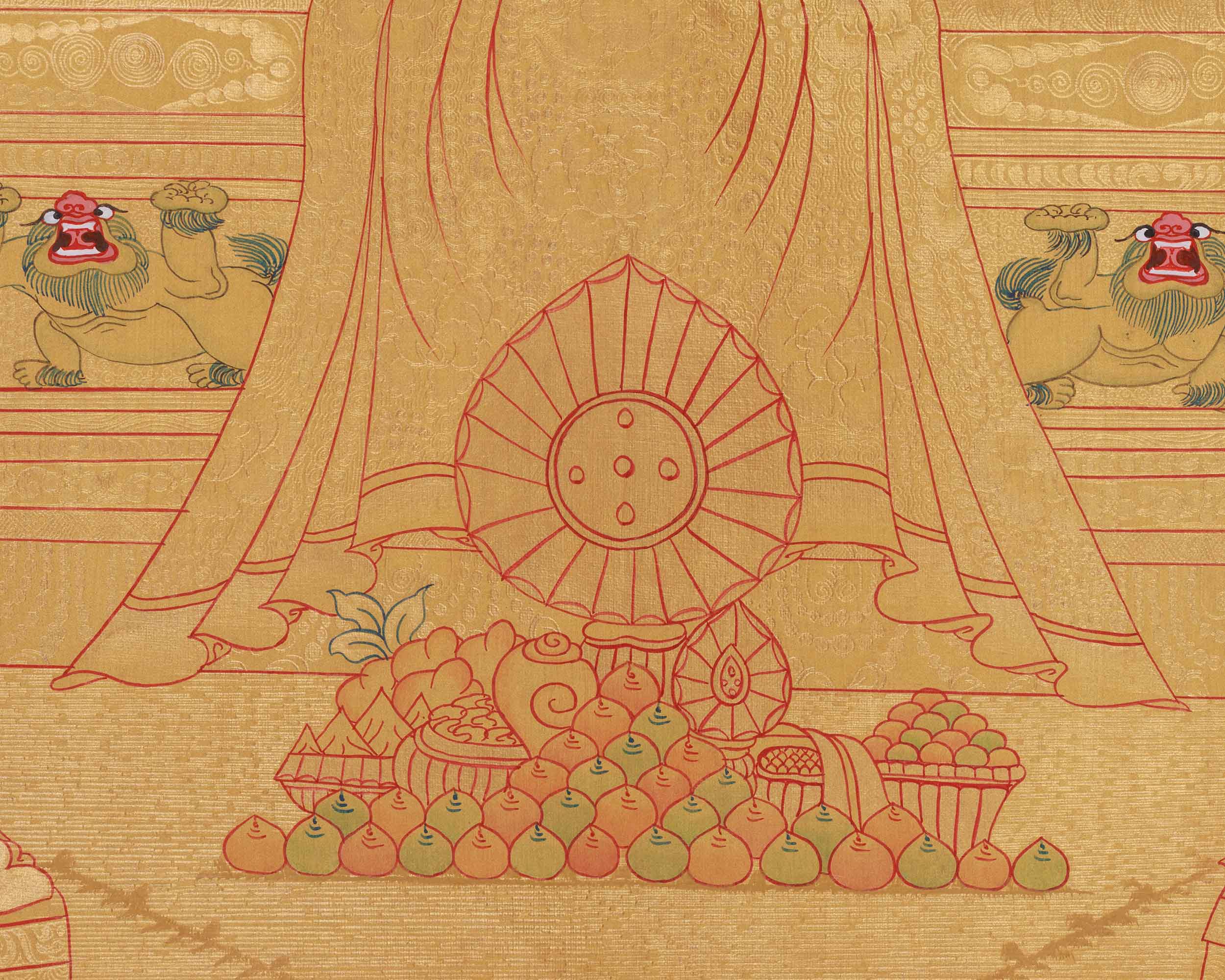 Meditating Buddha Shakyamuni Thangka | Spiritual Art of Wisdom and Serenity