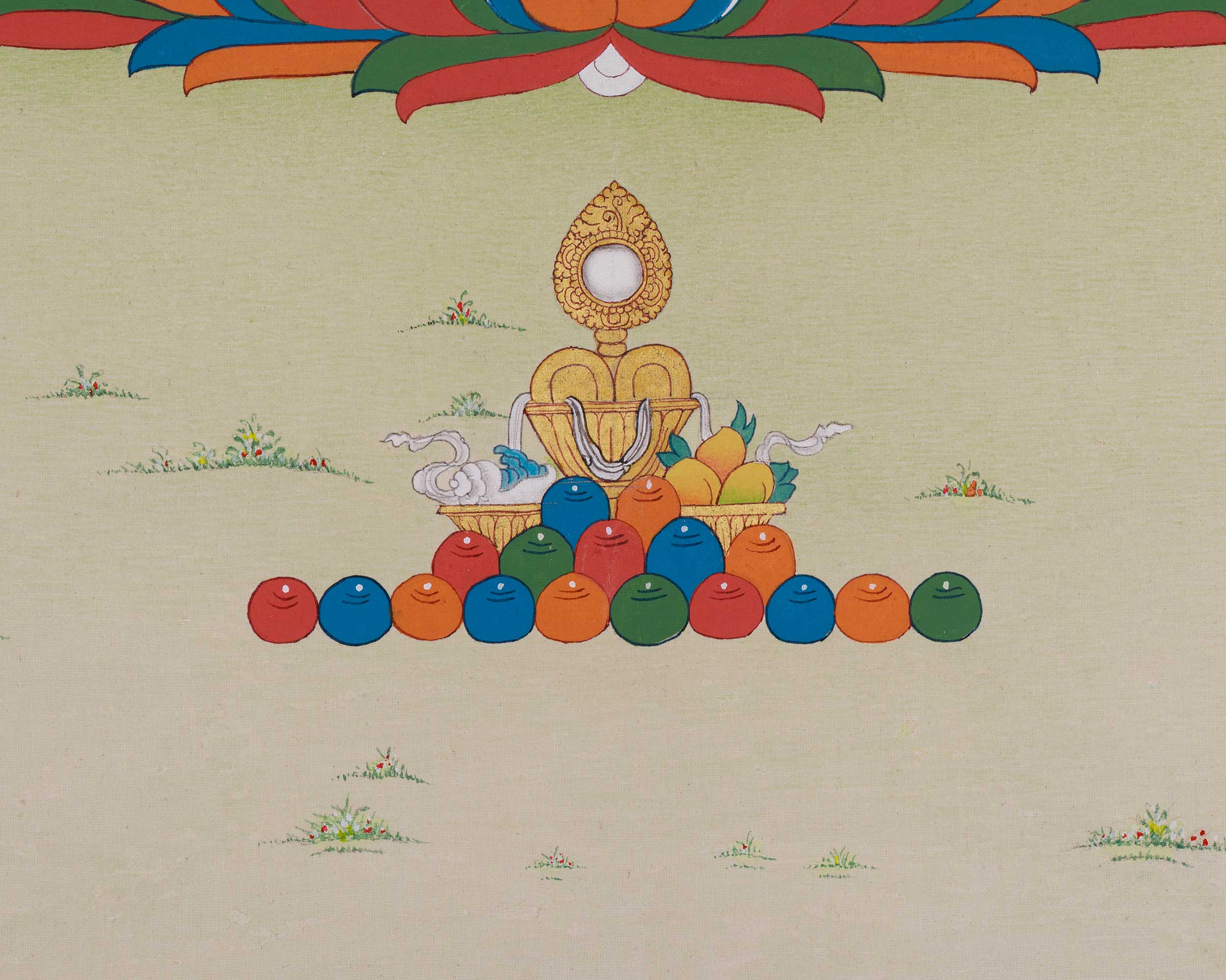 Traditional Handmade Chenrezig Thangka | Bodhisattva of Compassion and Healing